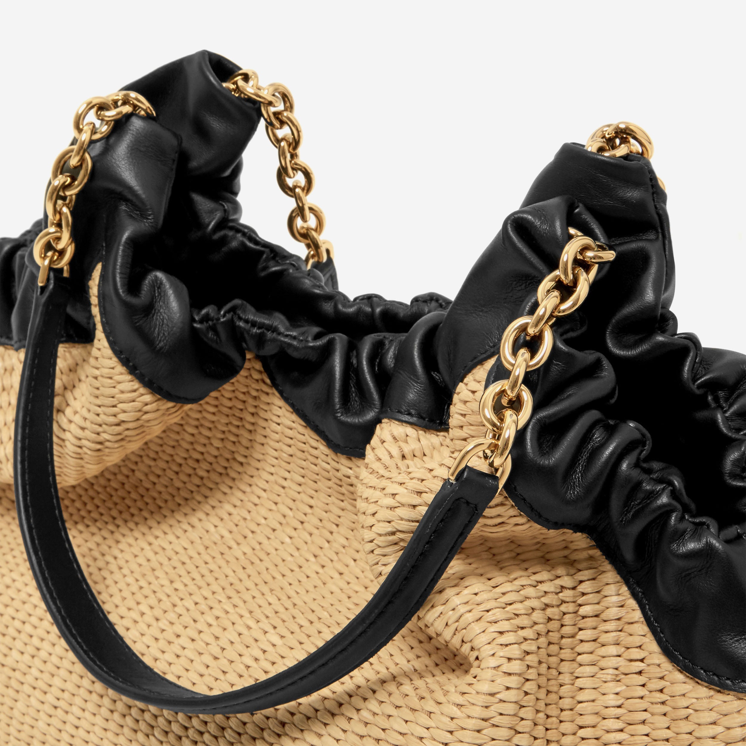 The Miami - warm raffia black smooth