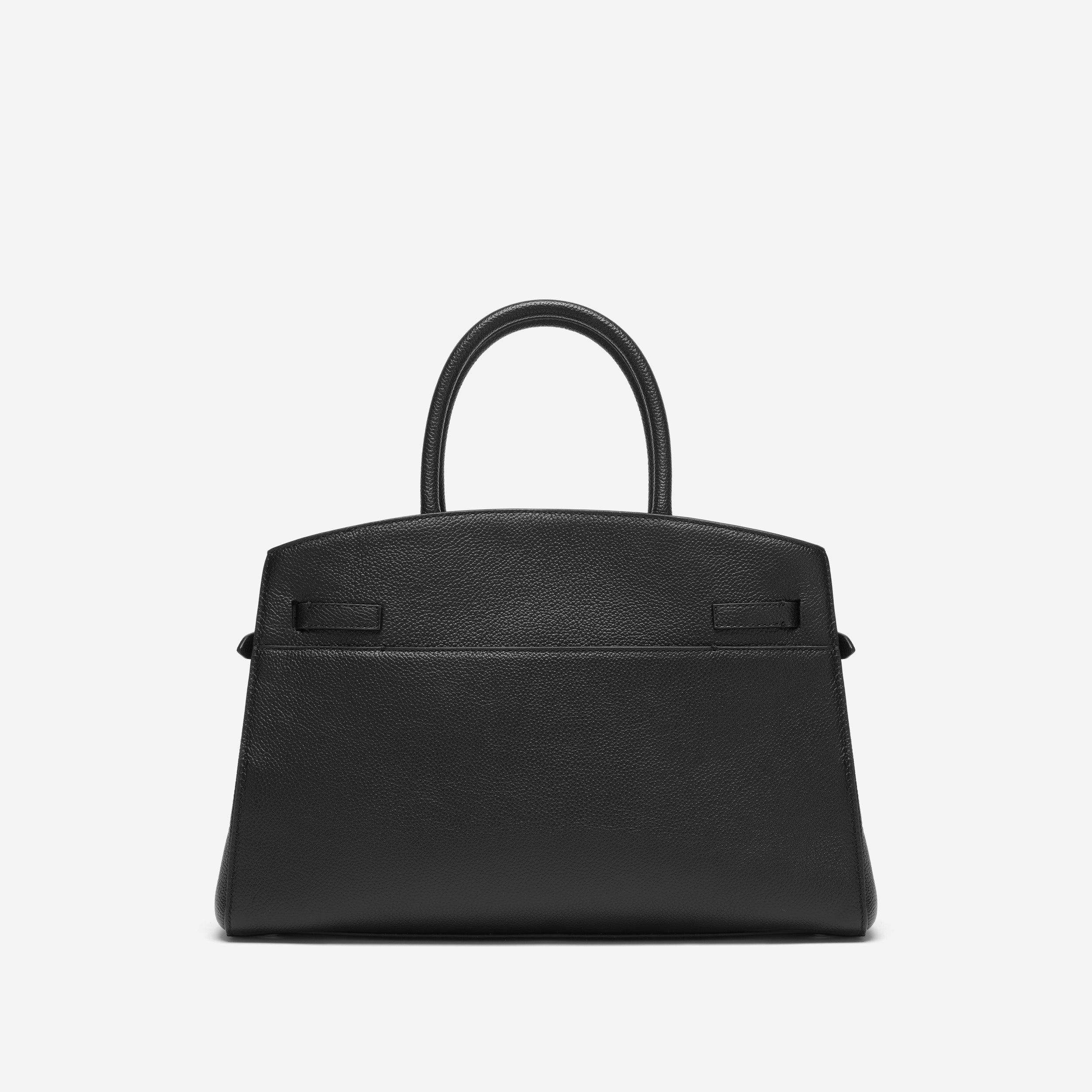 The Midi Hudson - black small grain