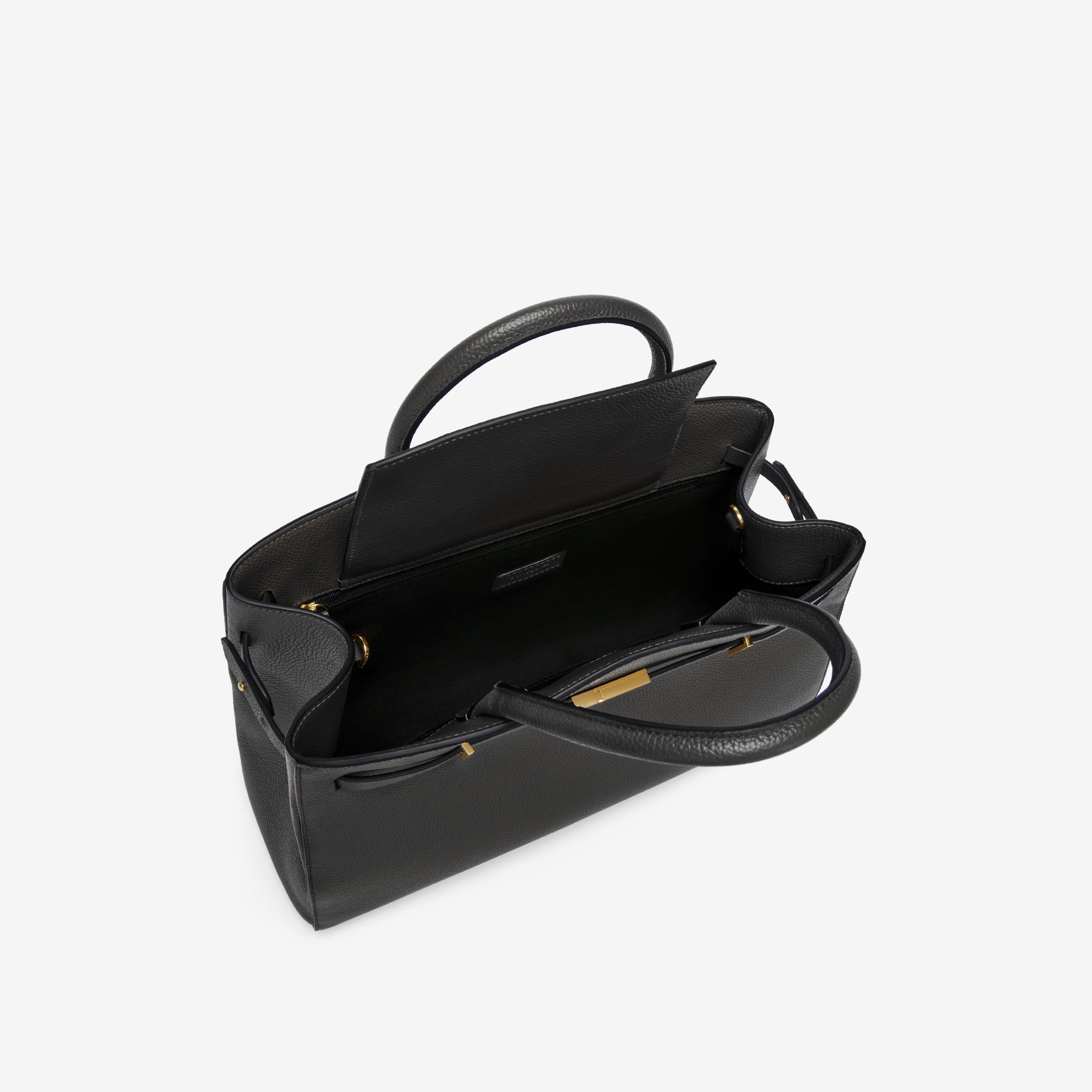 The Midi Hudson - black small grain
