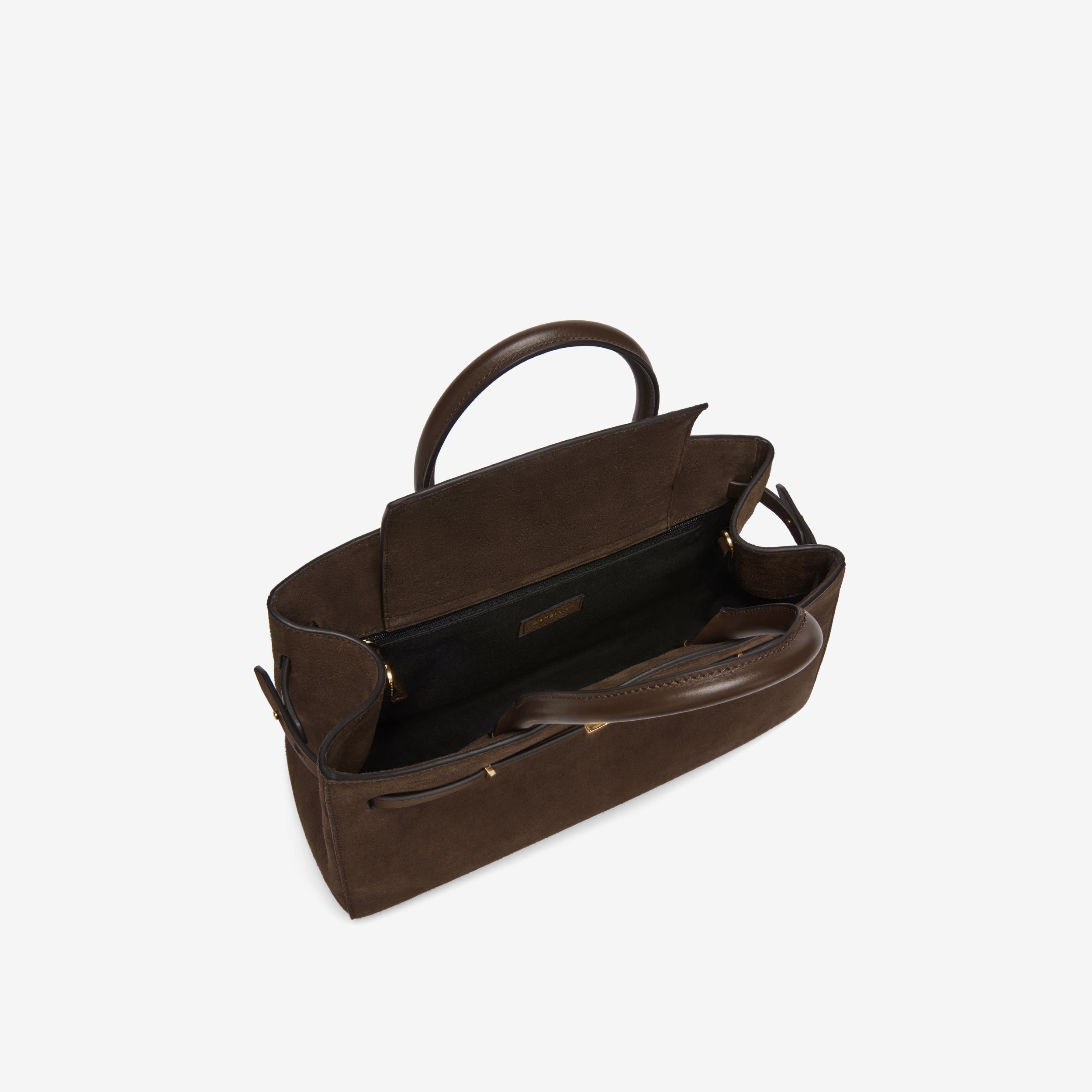 The Midi Hudson - mocha suede & mocha smooth