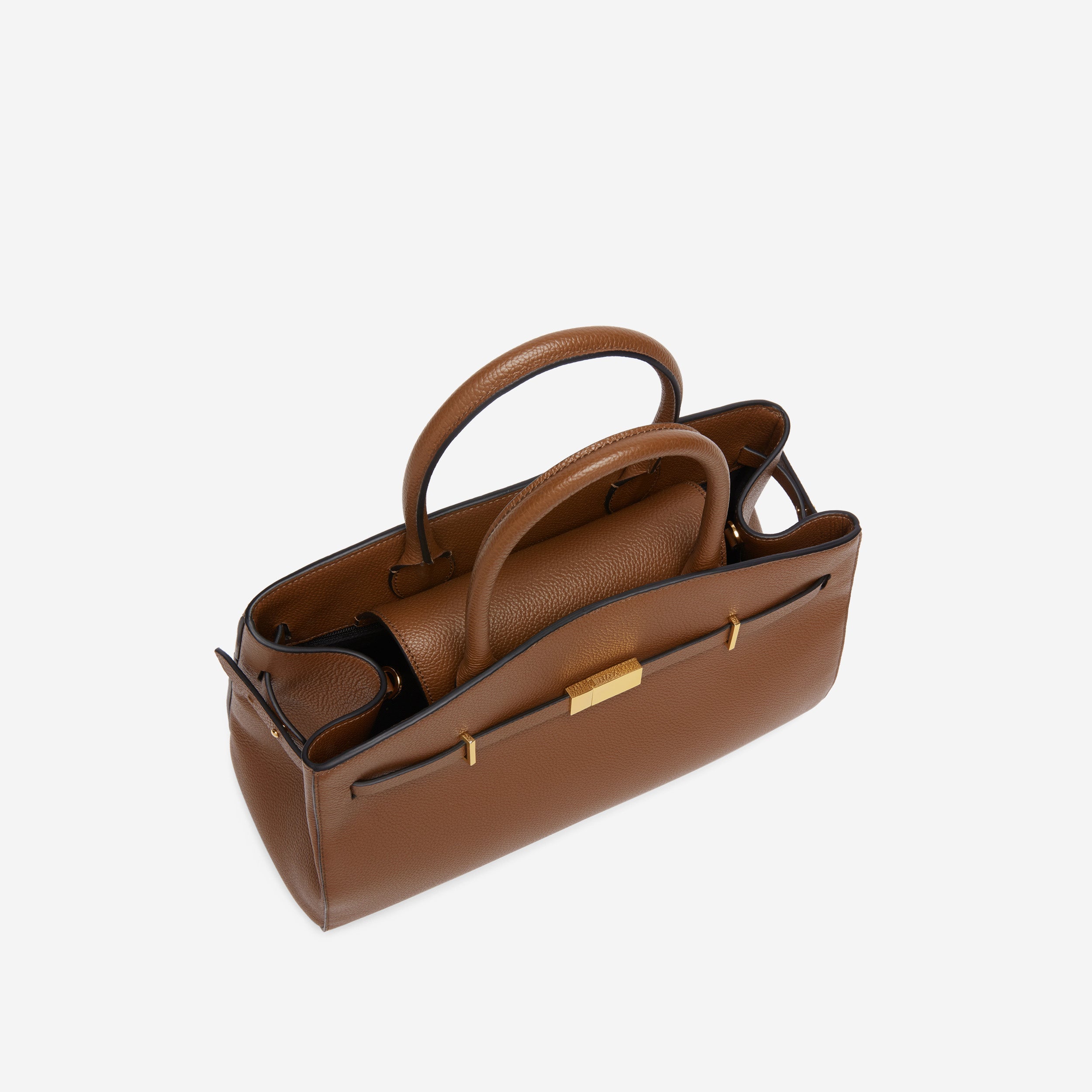 The Midi Hudson - tan small grain