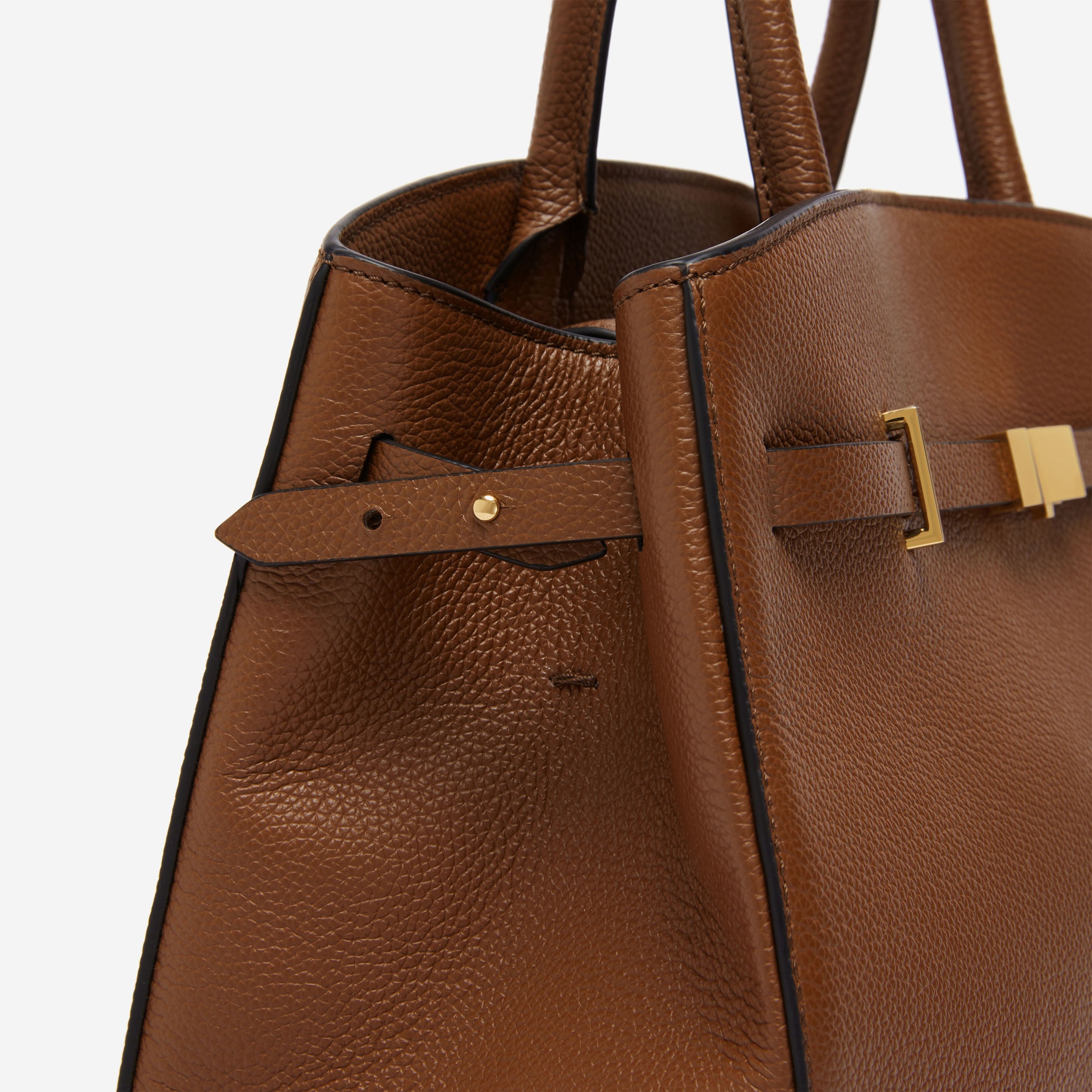 The Midi Hudson - tan small grain