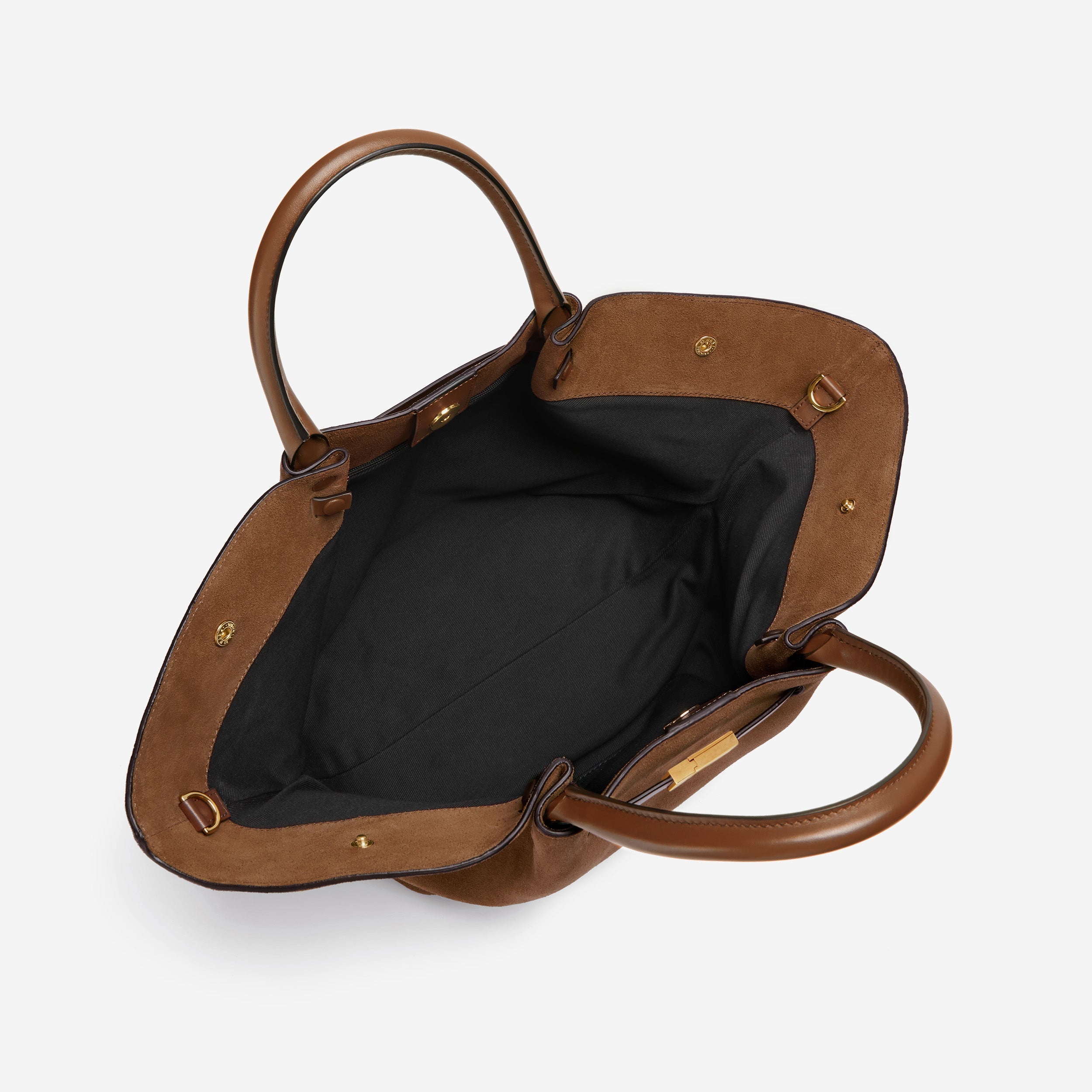 The Midi New York - deep tan suede & tan smooth