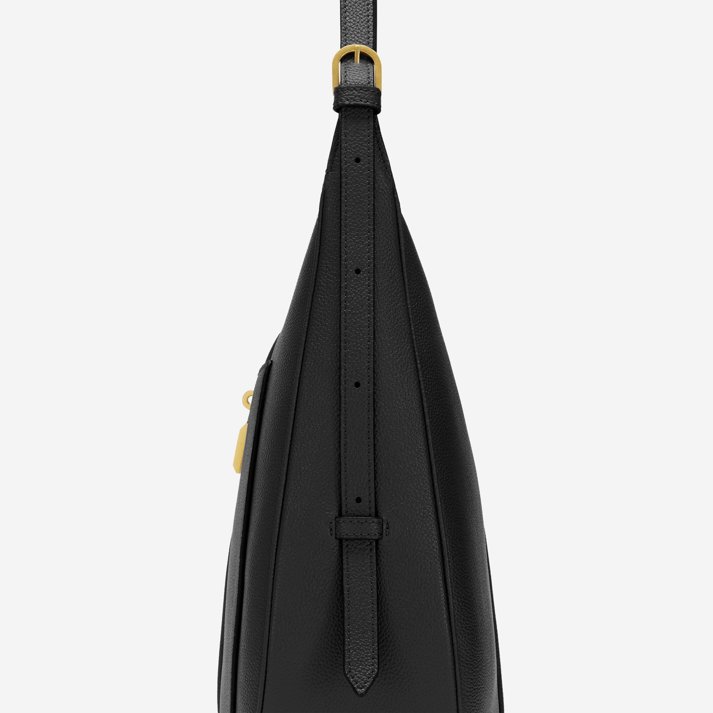 The Siena Hobo - black small grain