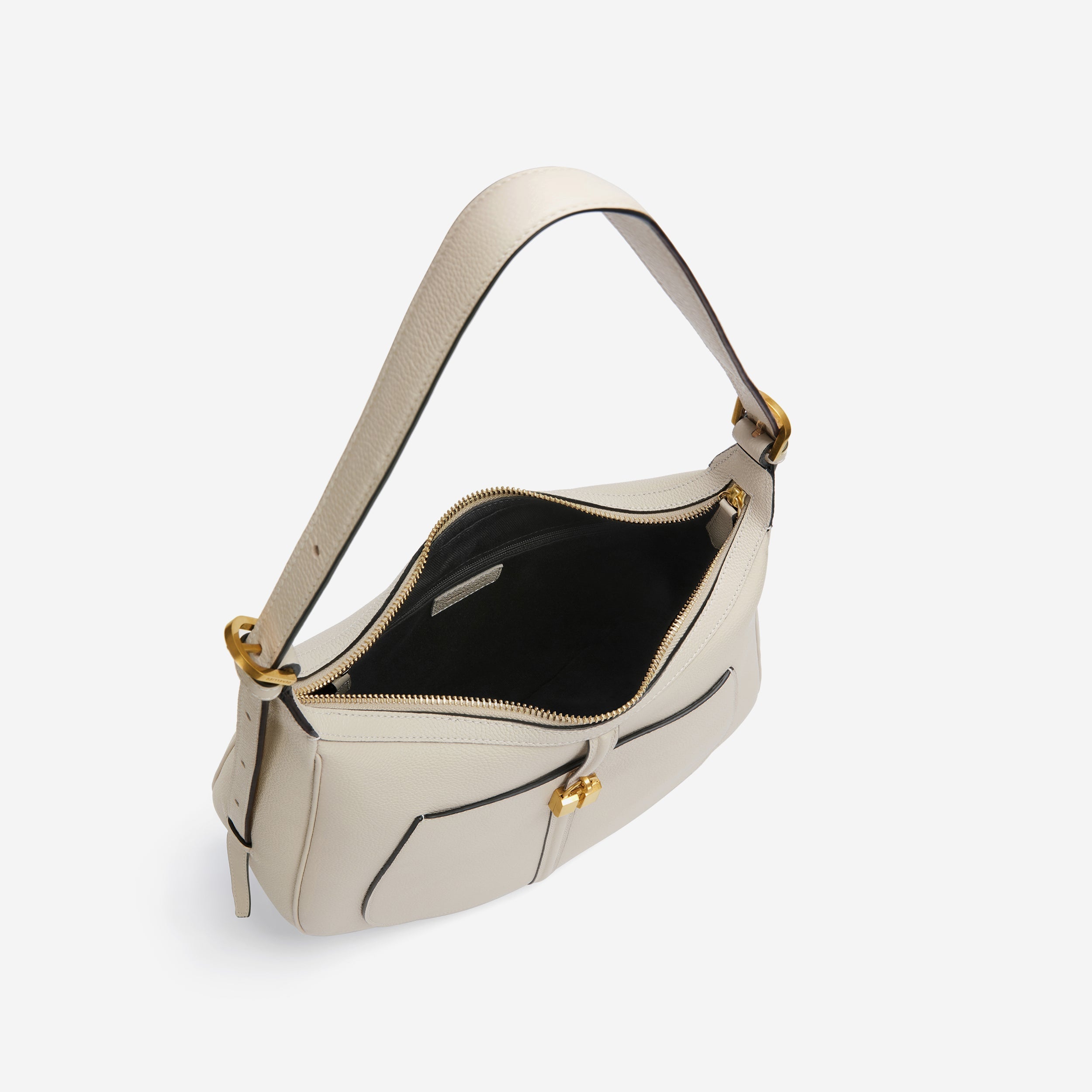The Siena Hobo - off-white small grain