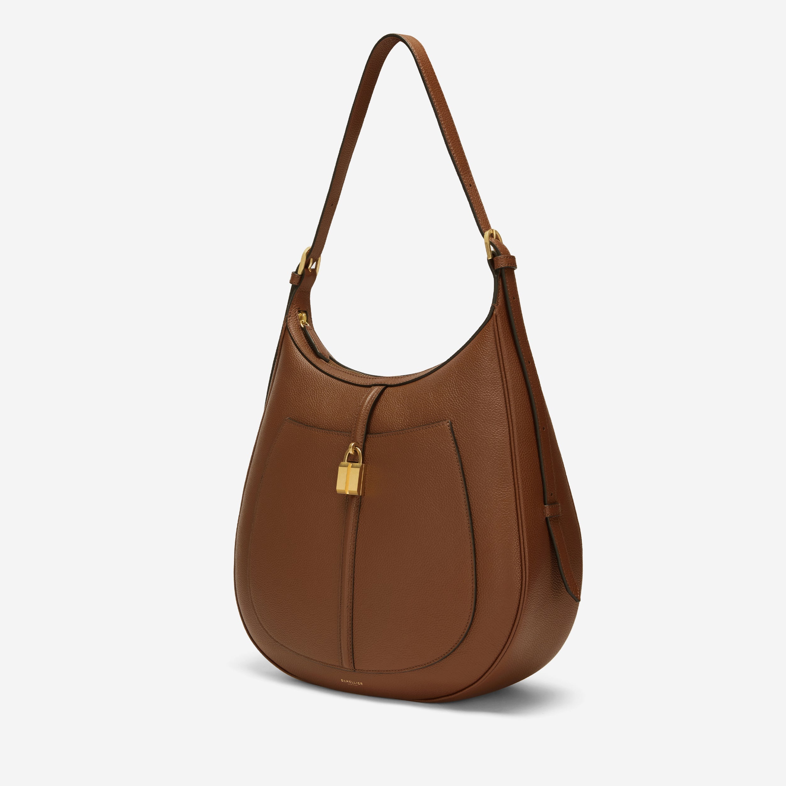 The Siena Hobo - tan small grain