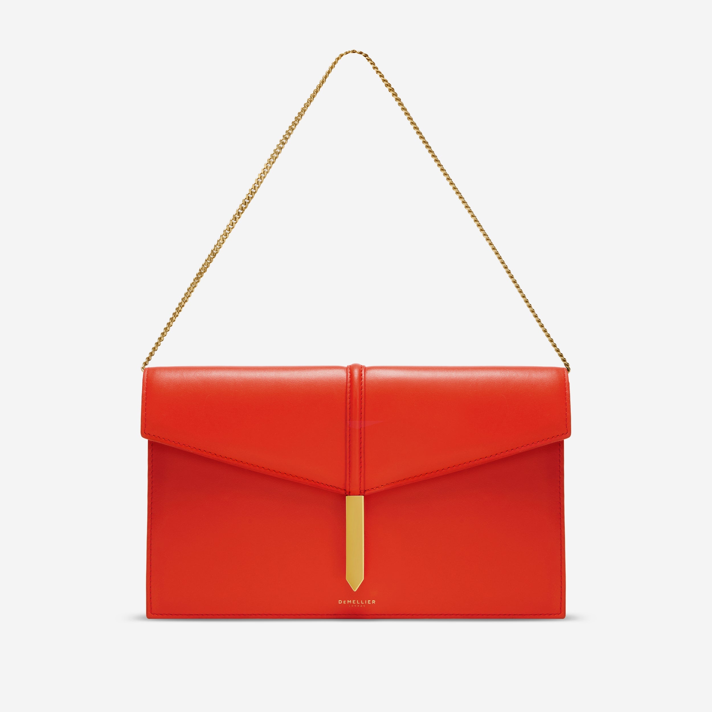 The Tokyo Clutch - poppy red smooth