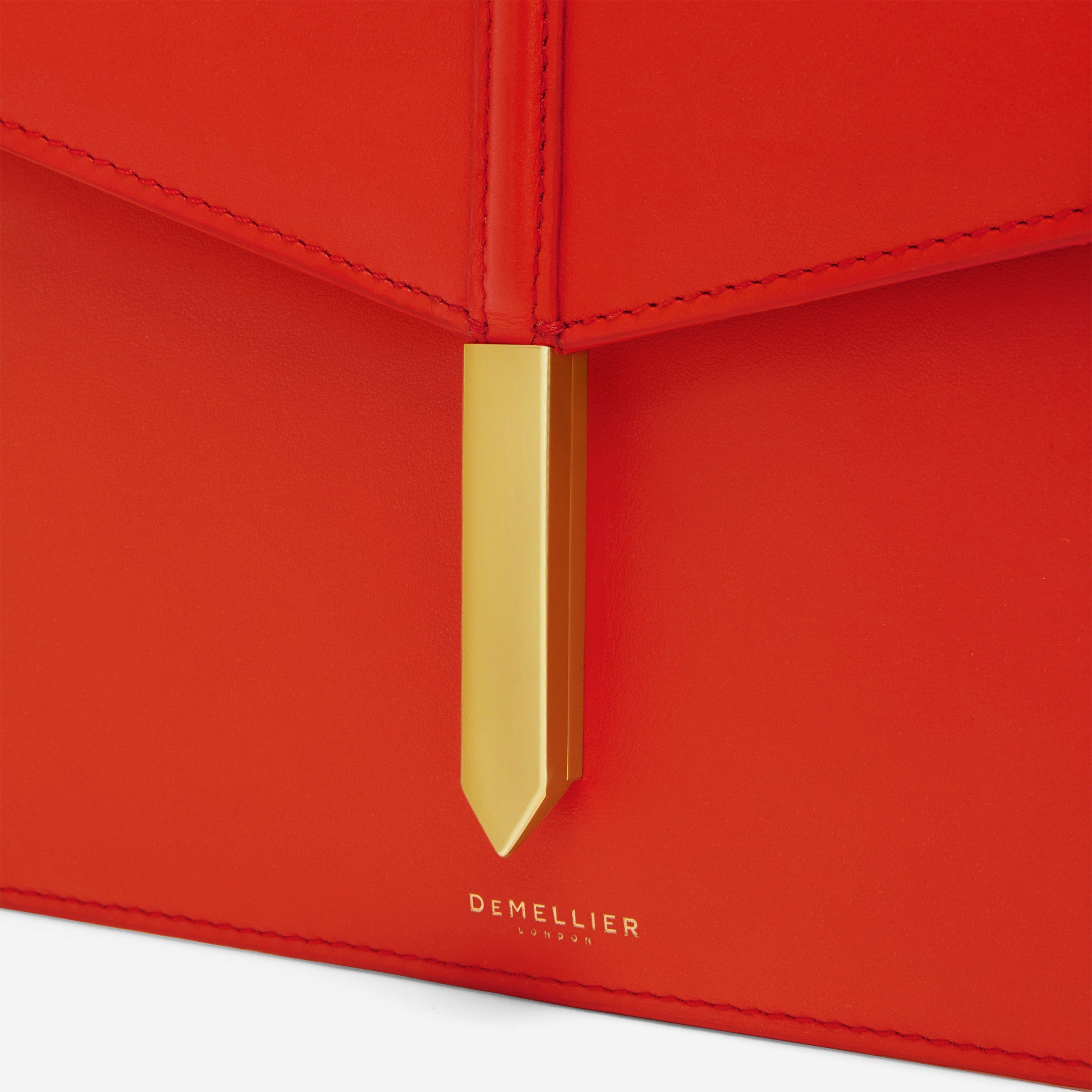 The Tokyo Clutch - poppy red smooth