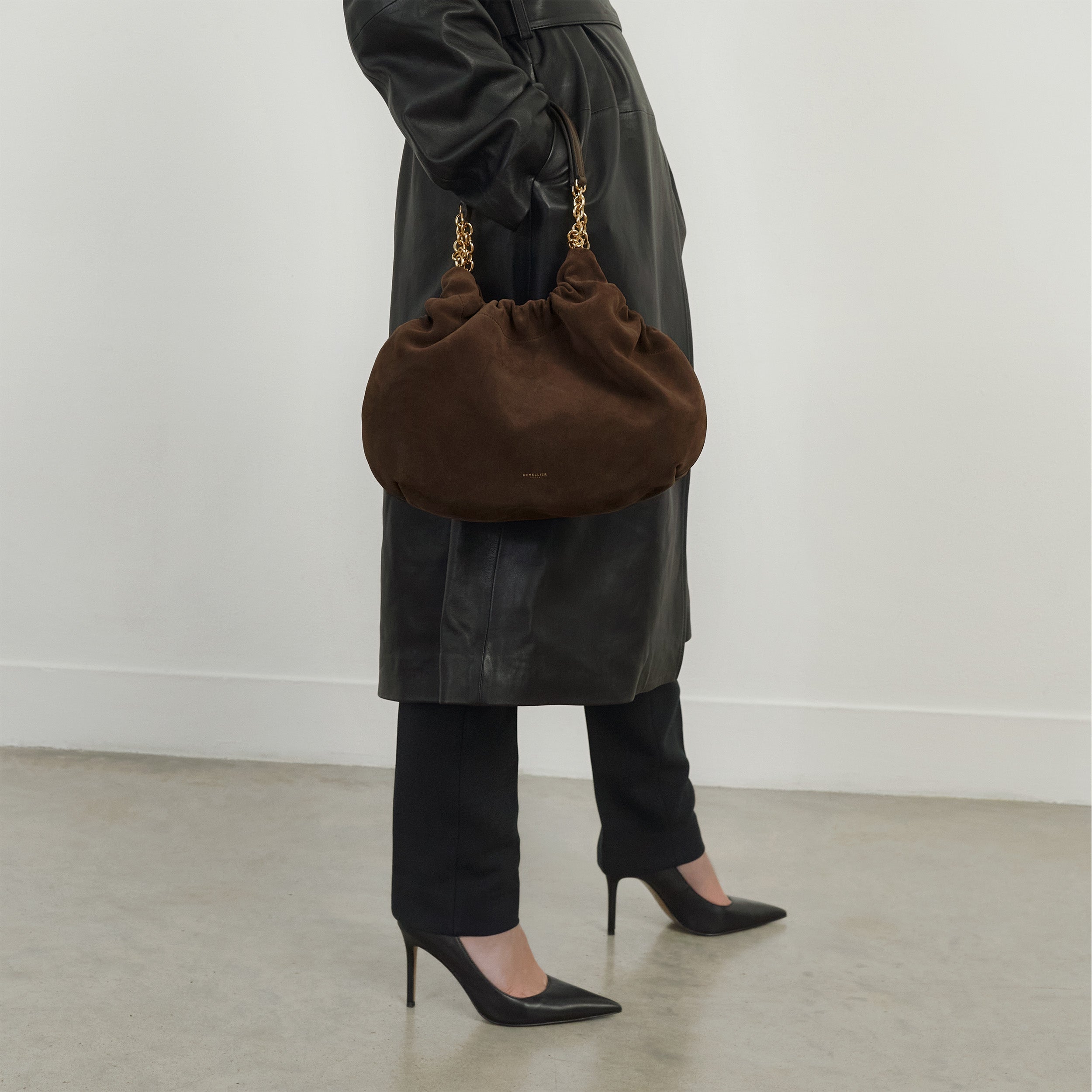 The Midi Miami - mocha suede & mocha smooth