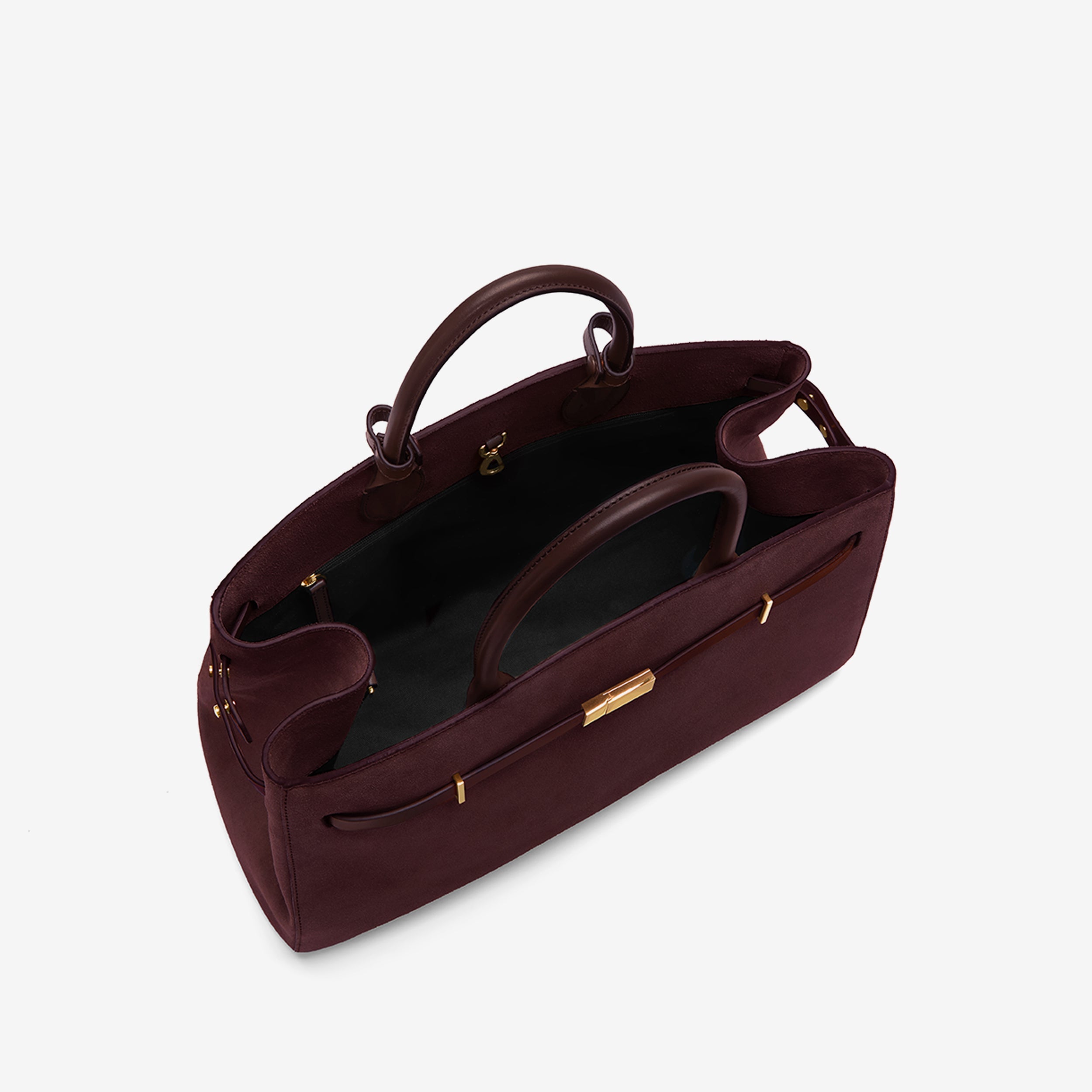 The Hudson - burgundy suede & burgundy smooth