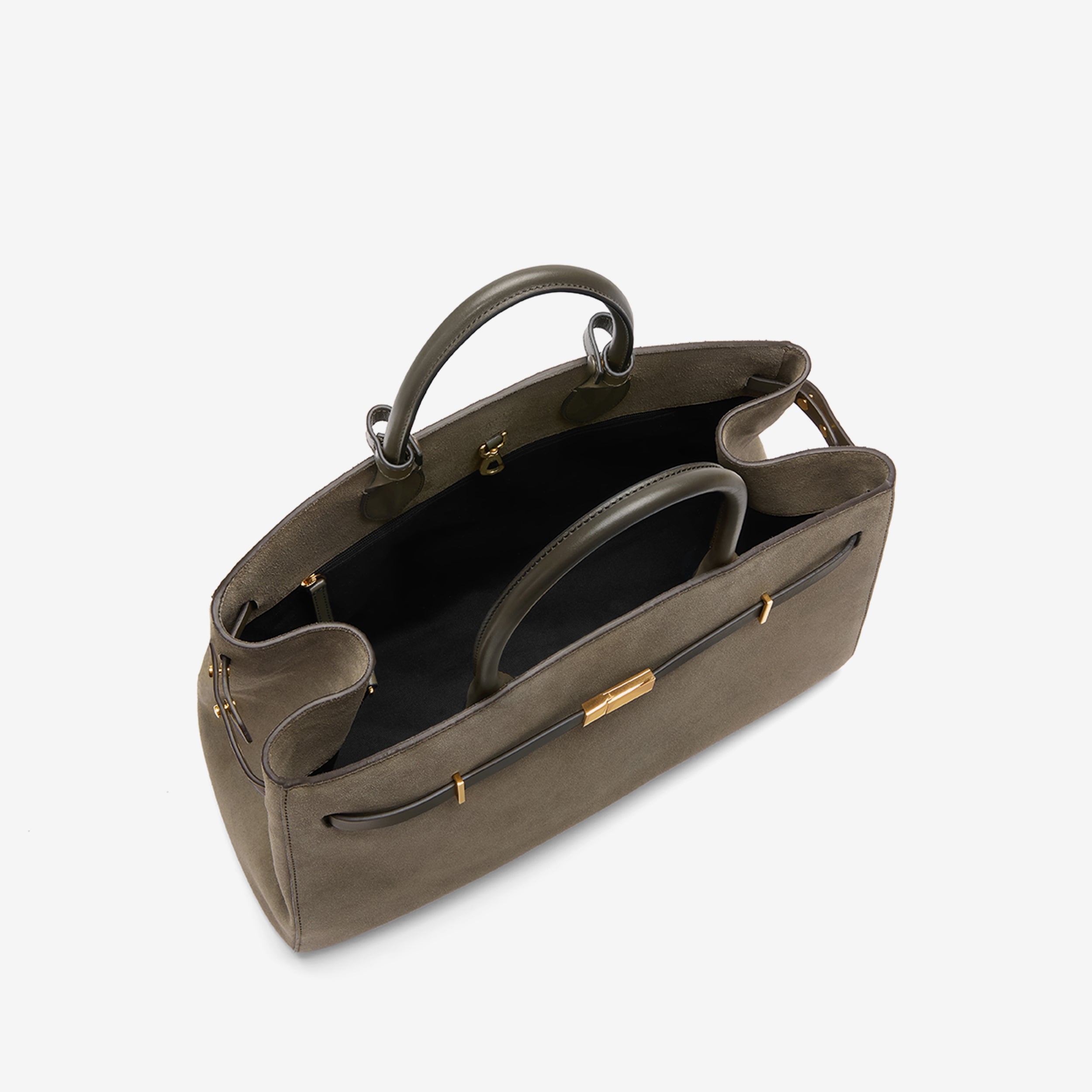 The Hudson - deep olive suede & deep olive smooth