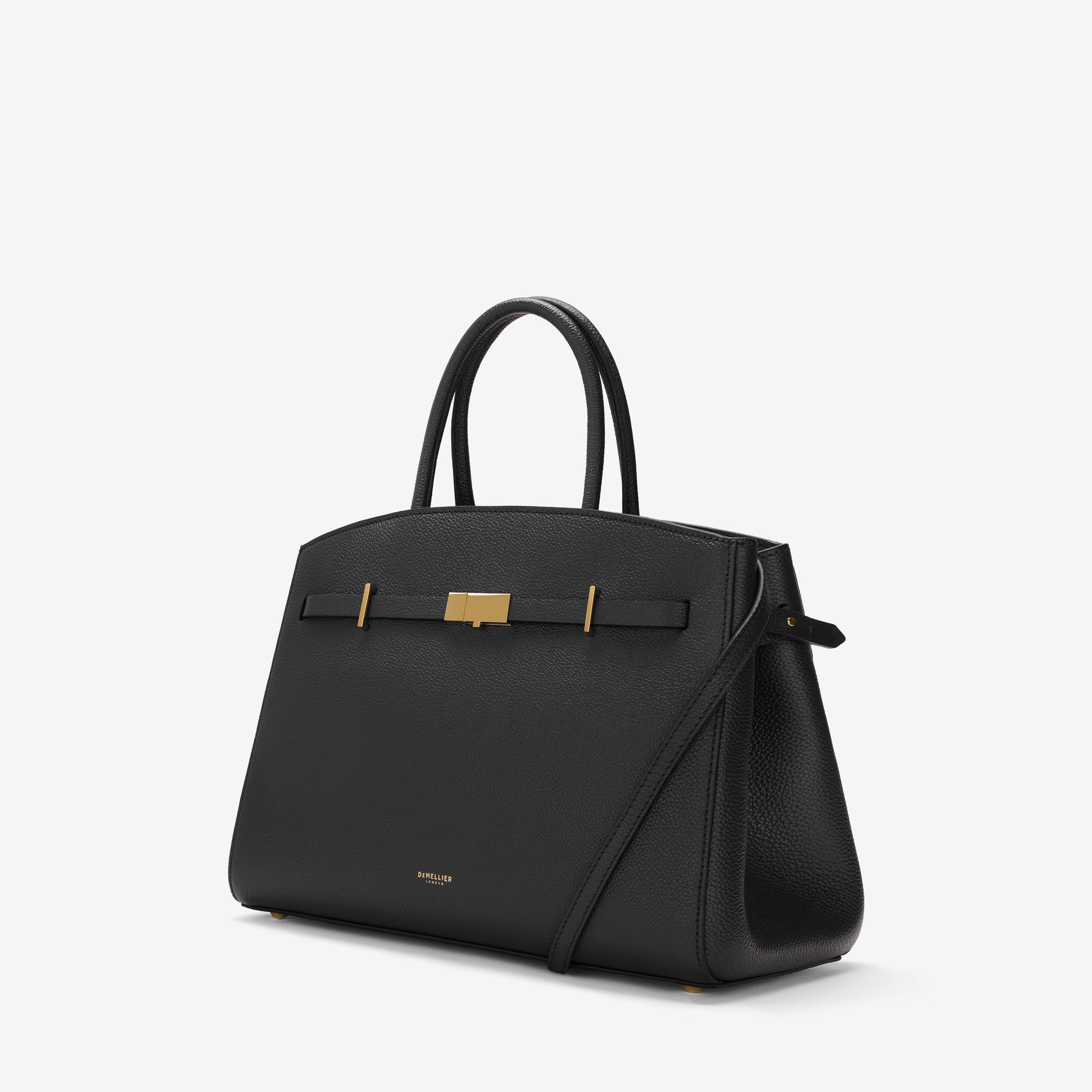 The Midi Hudson - black small grain
