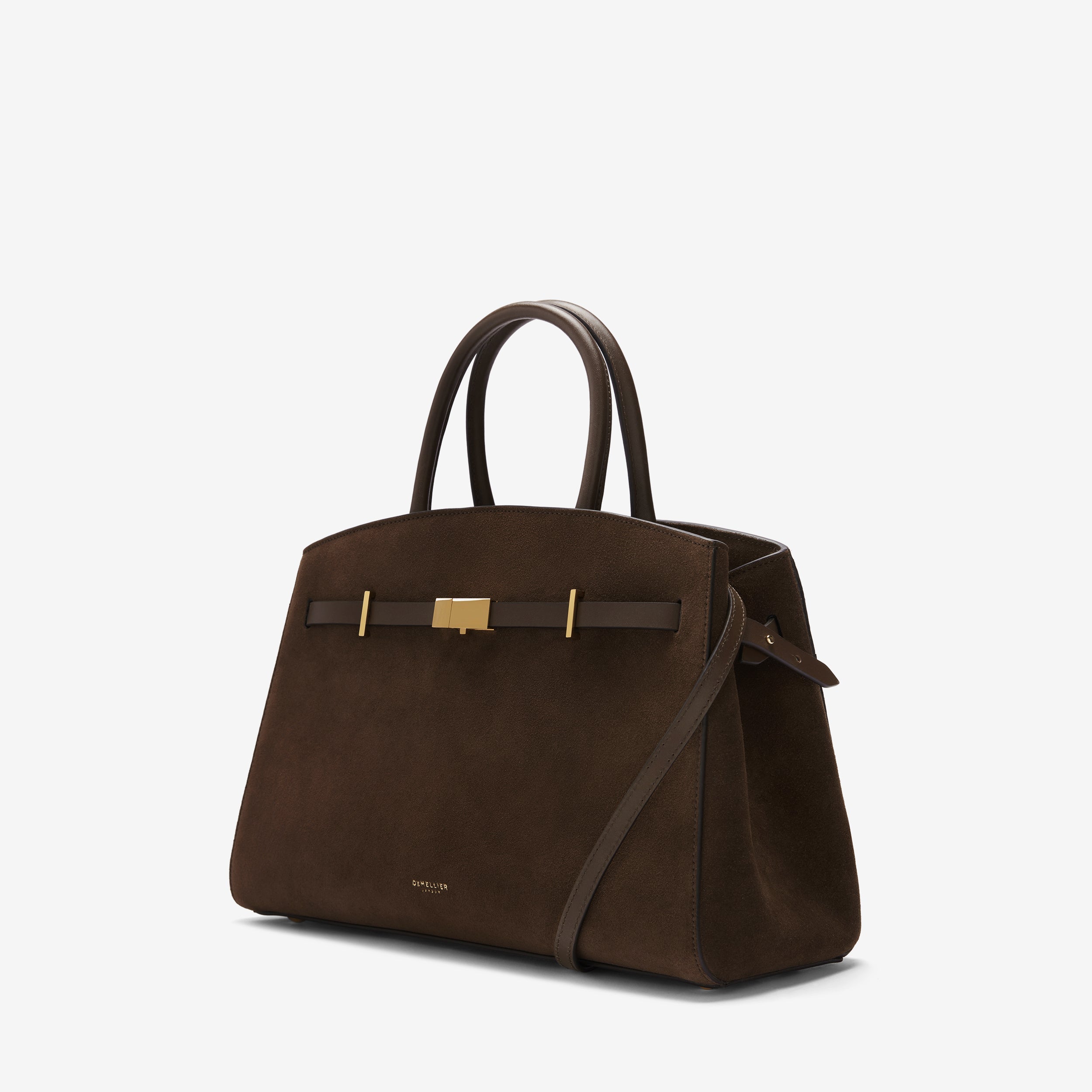 The Midi Hudson - mocha suede & mocha smooth