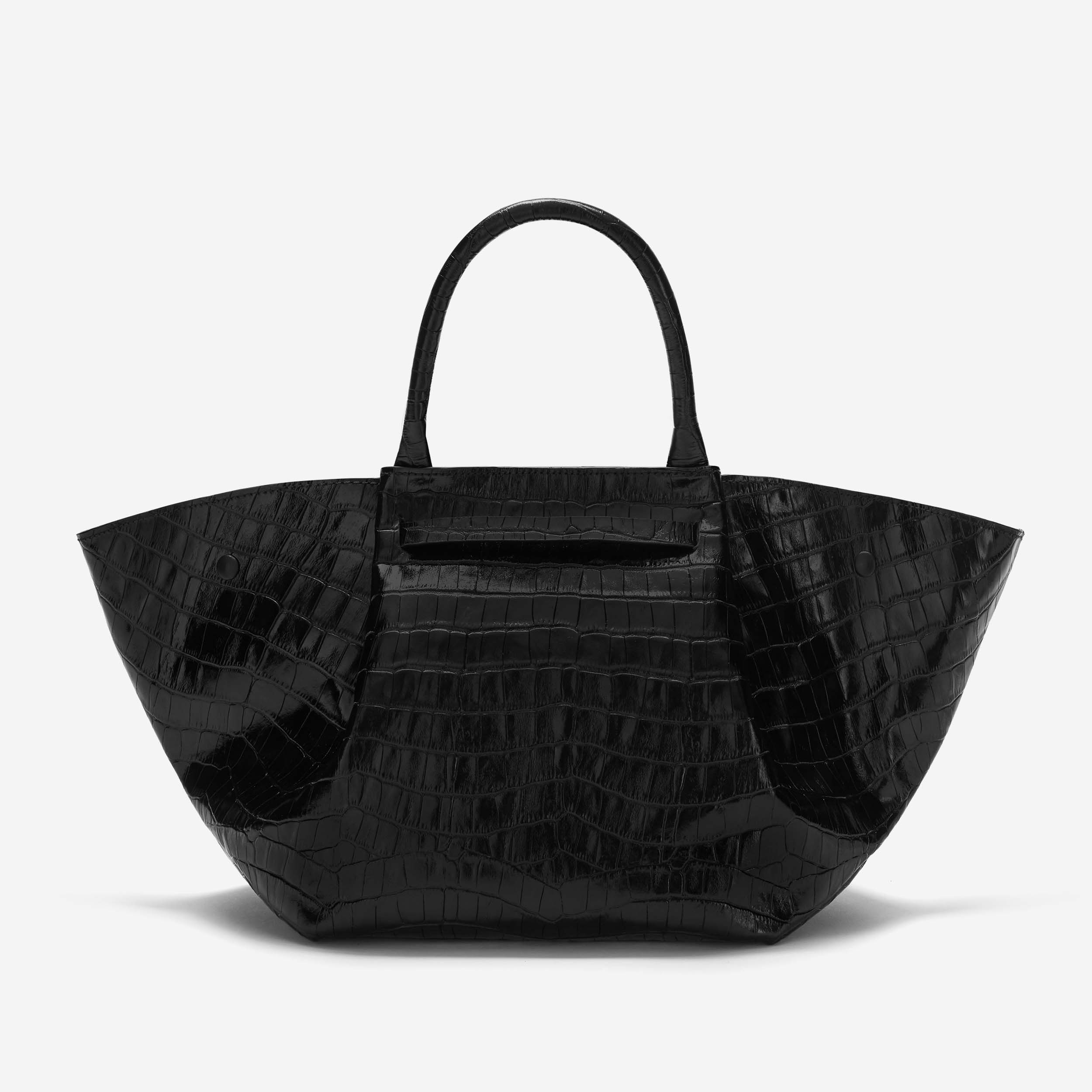 The Midi New York - black croc-effect