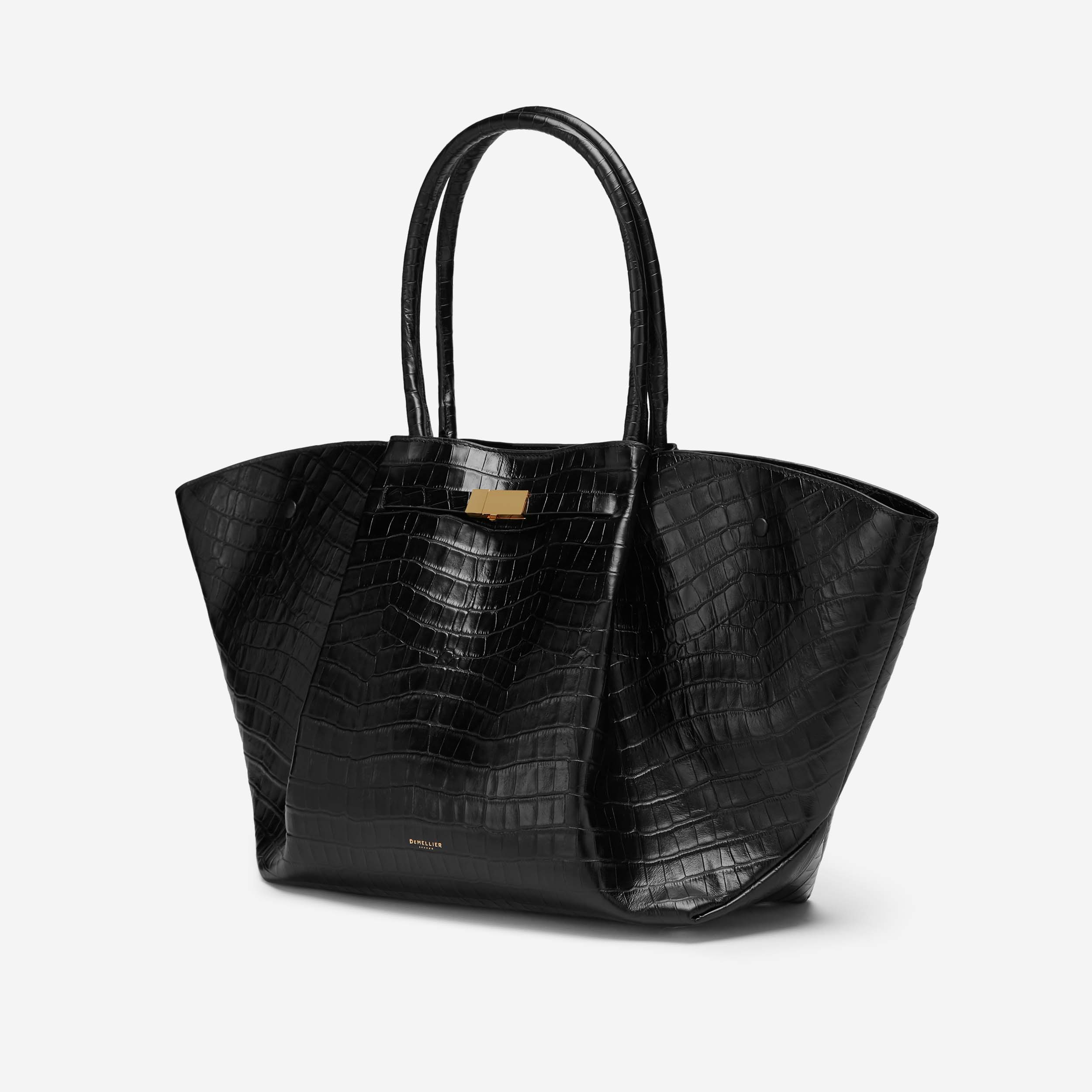 The New York - black croc-effect