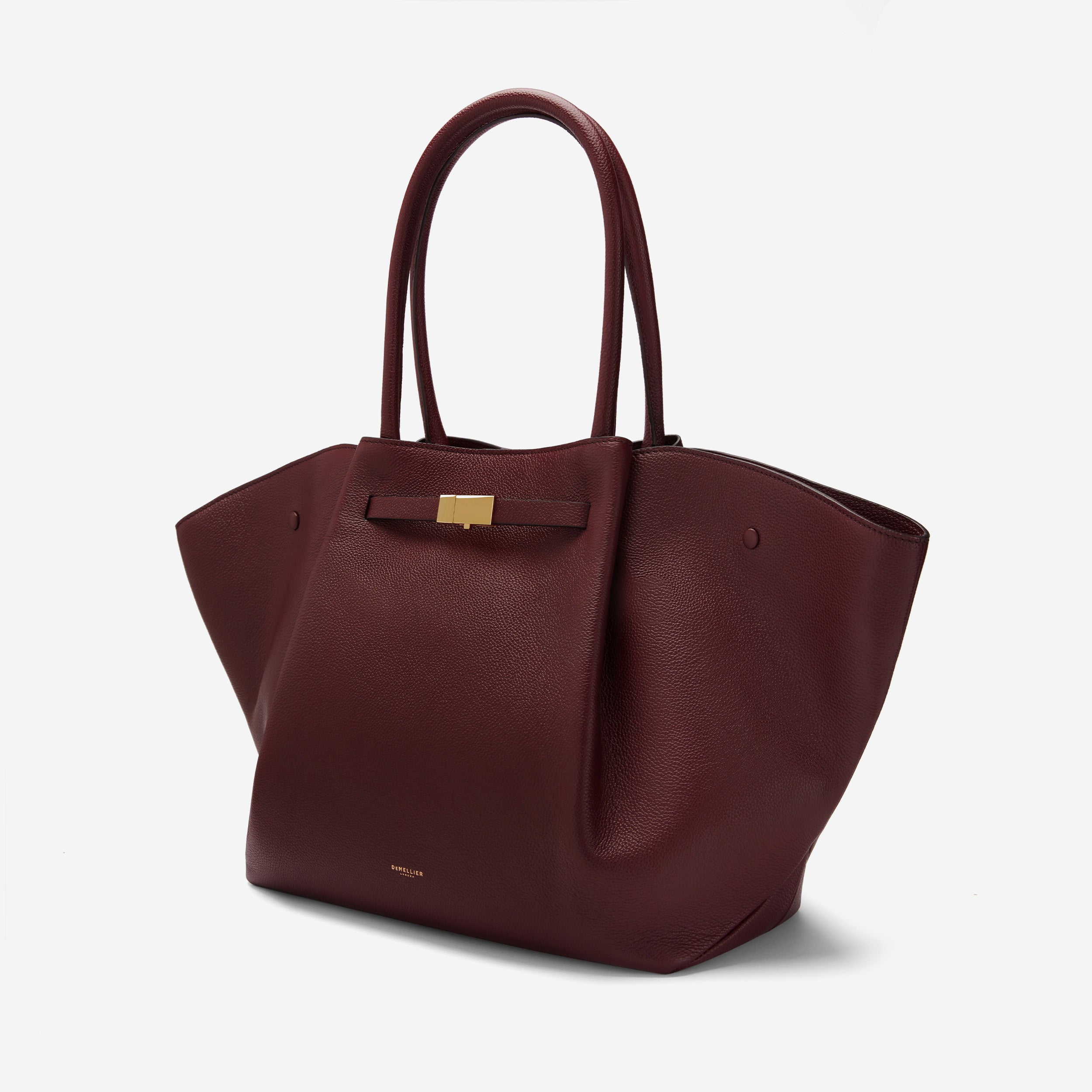 The New York - burgundy small grain