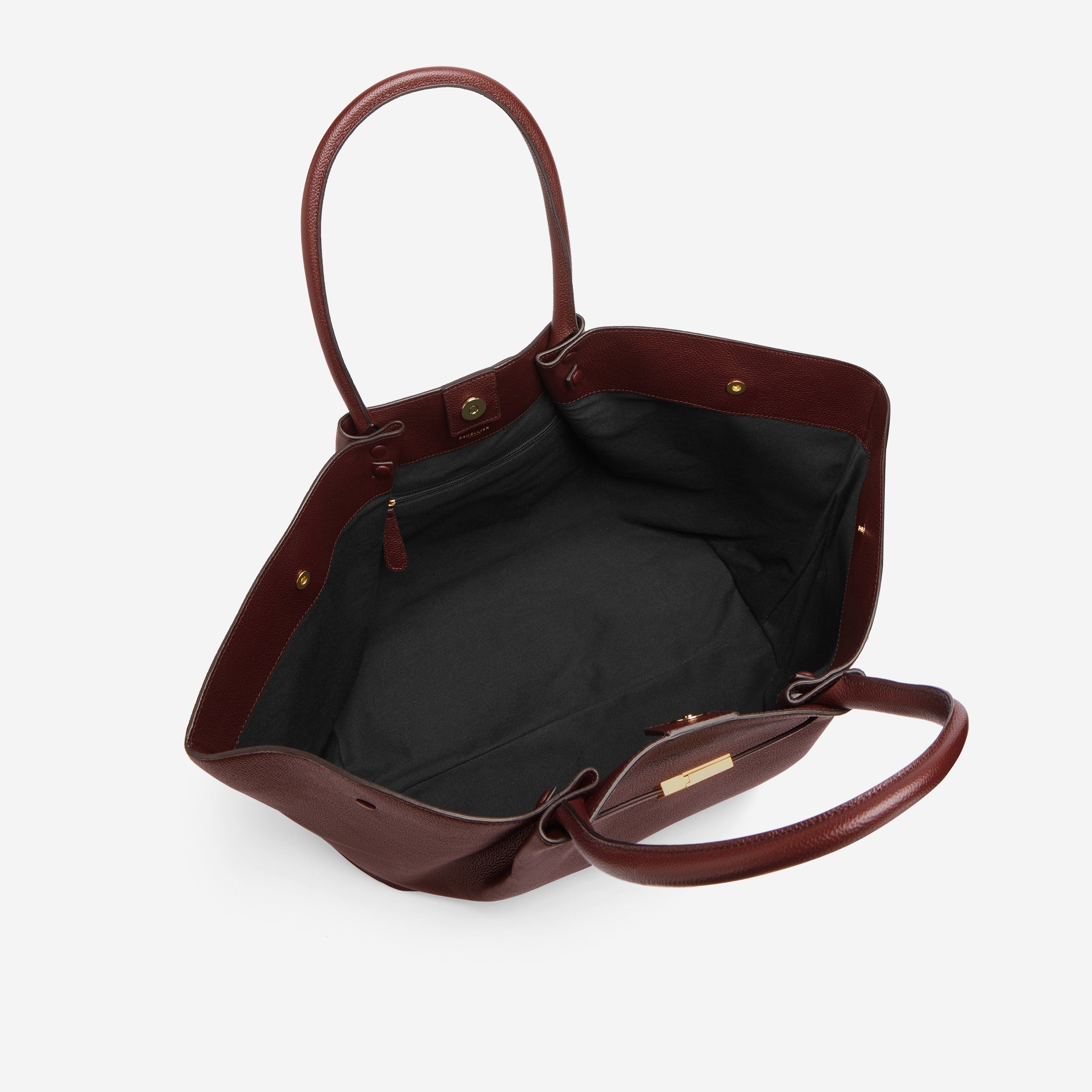 The New York - burgundy small grain