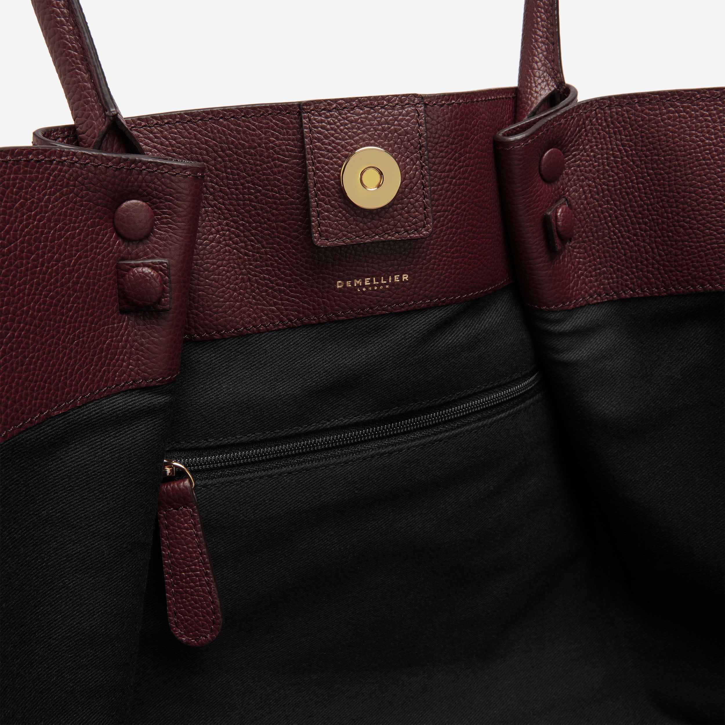 The New York - burgundy small grain