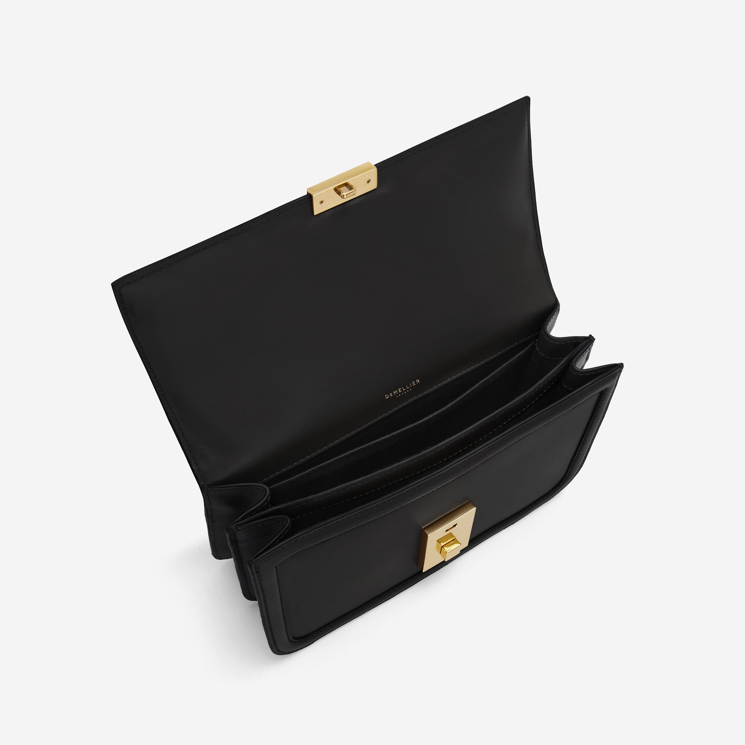 The Paris Crossbody - black smooth