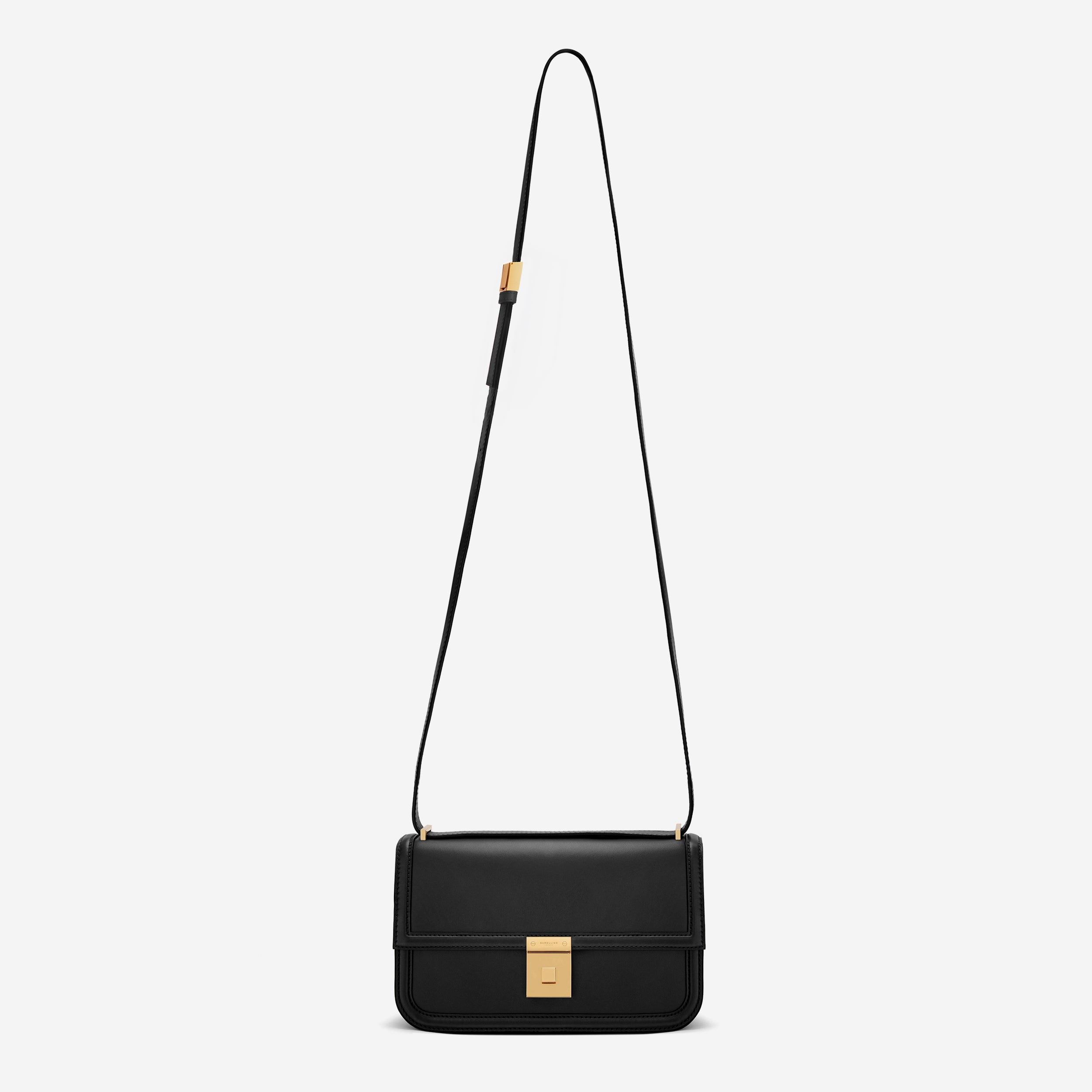 The Paris Crossbody - black smooth