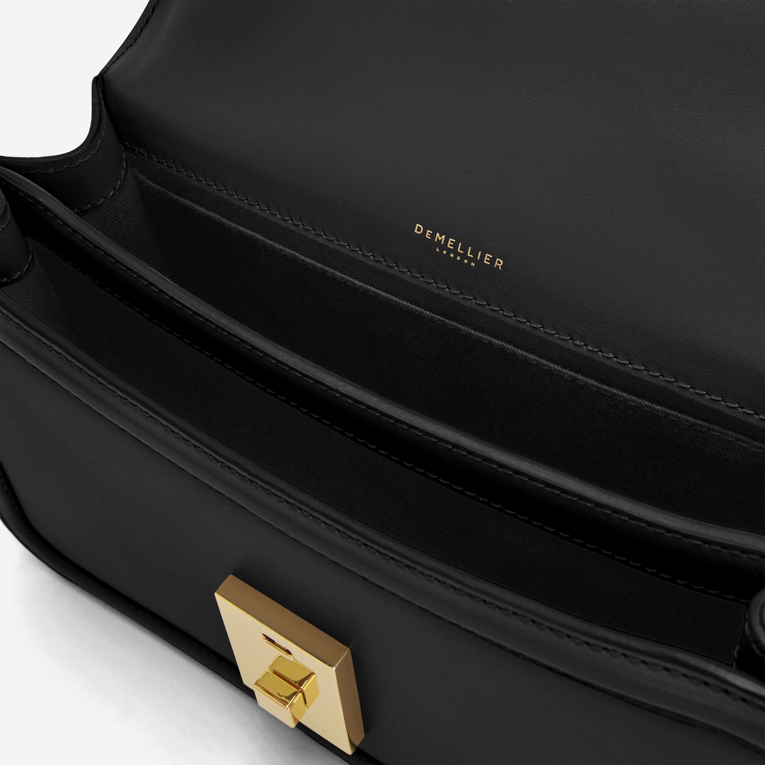 The Paris Crossbody - black smooth