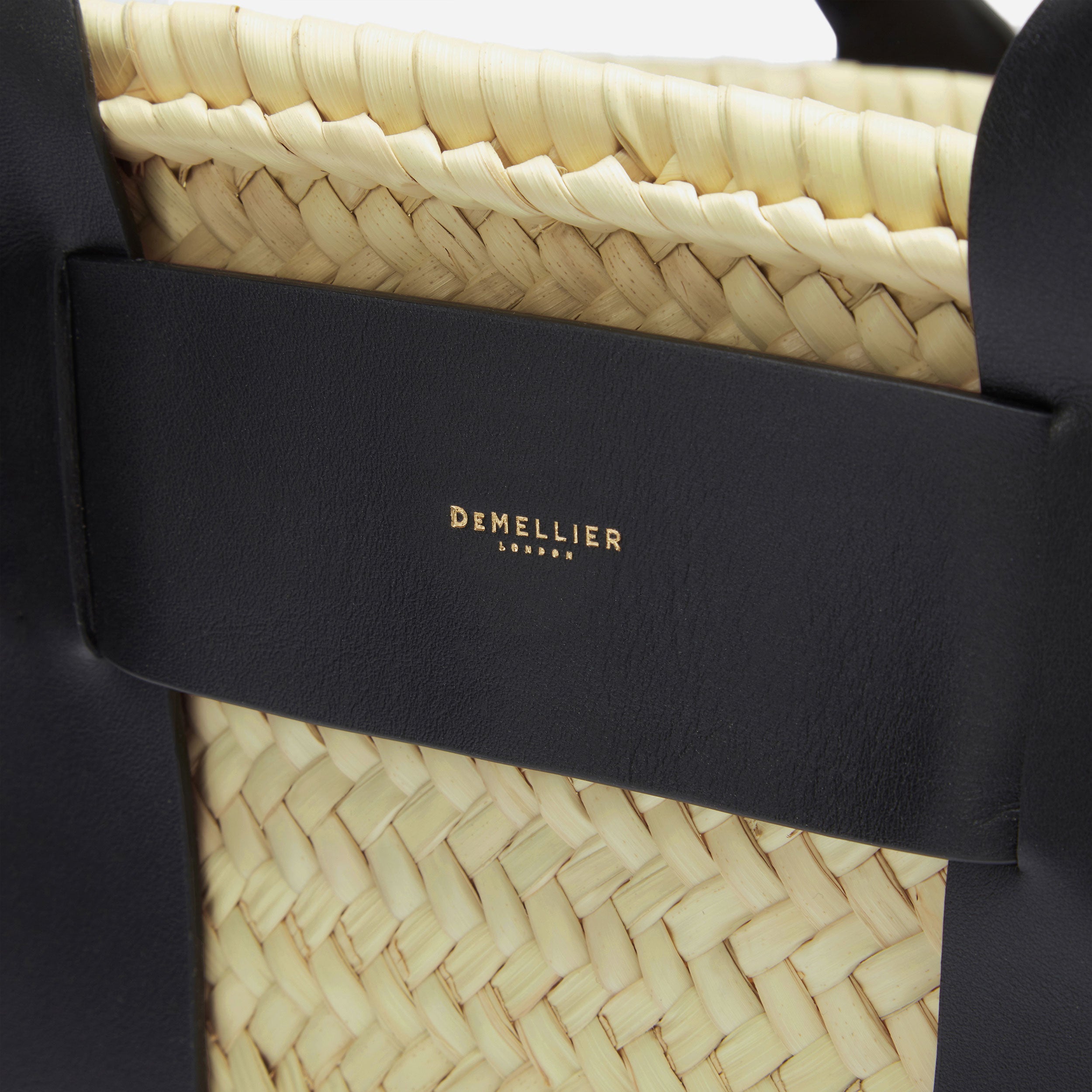 The Santorini - natural basket black smooth
