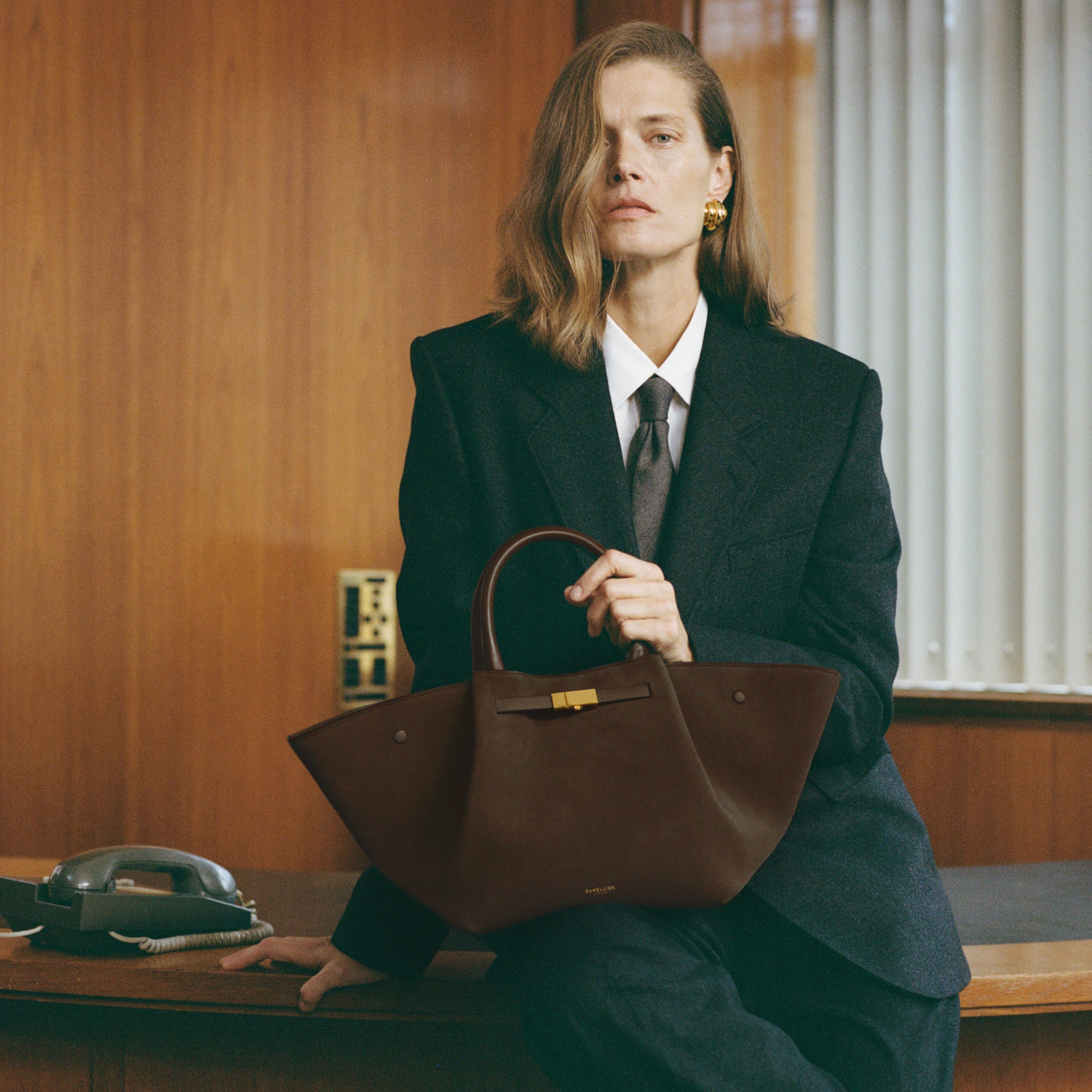 The Midi New York - mocha suede & mocha smooth