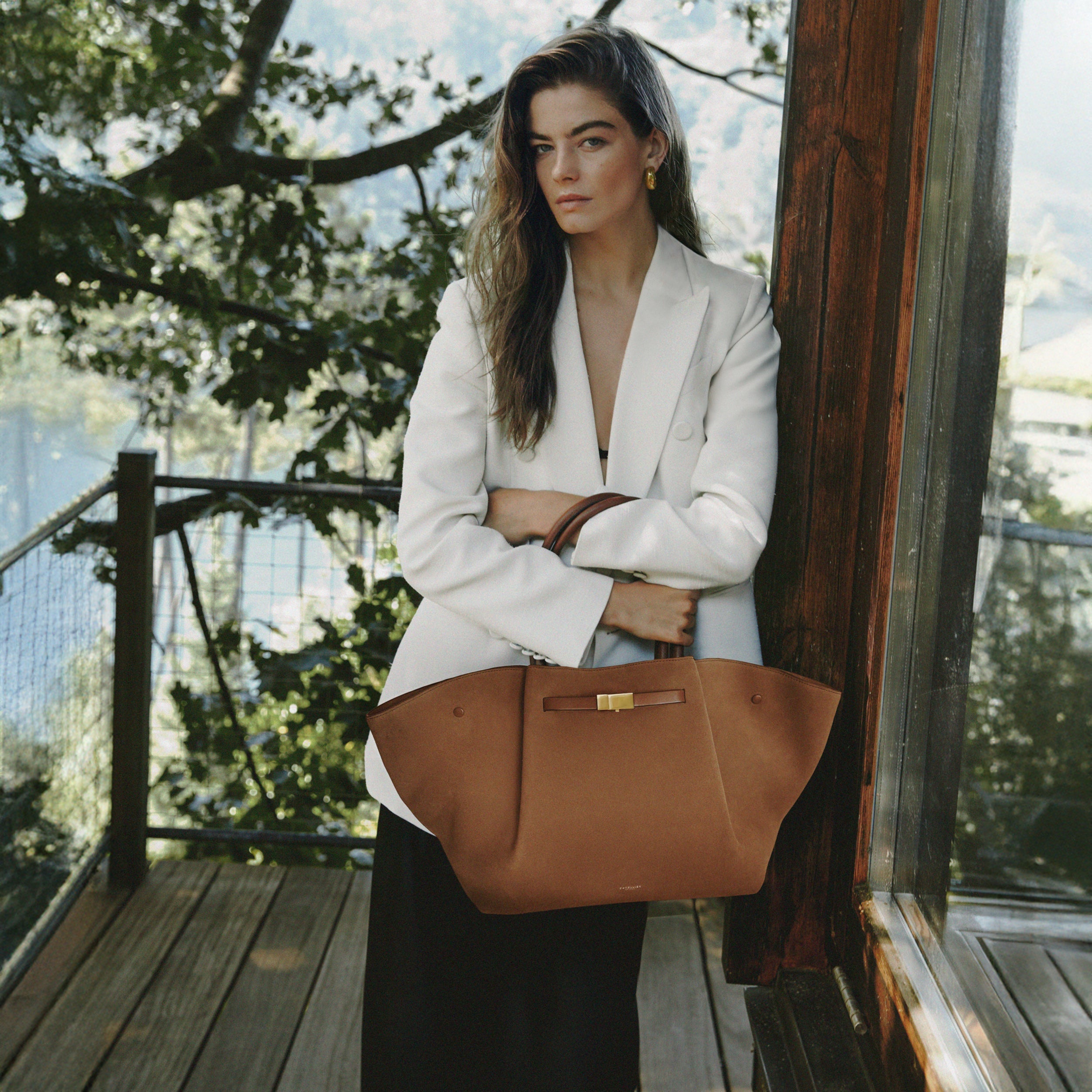 The New York - deep tan suede & tan smooth