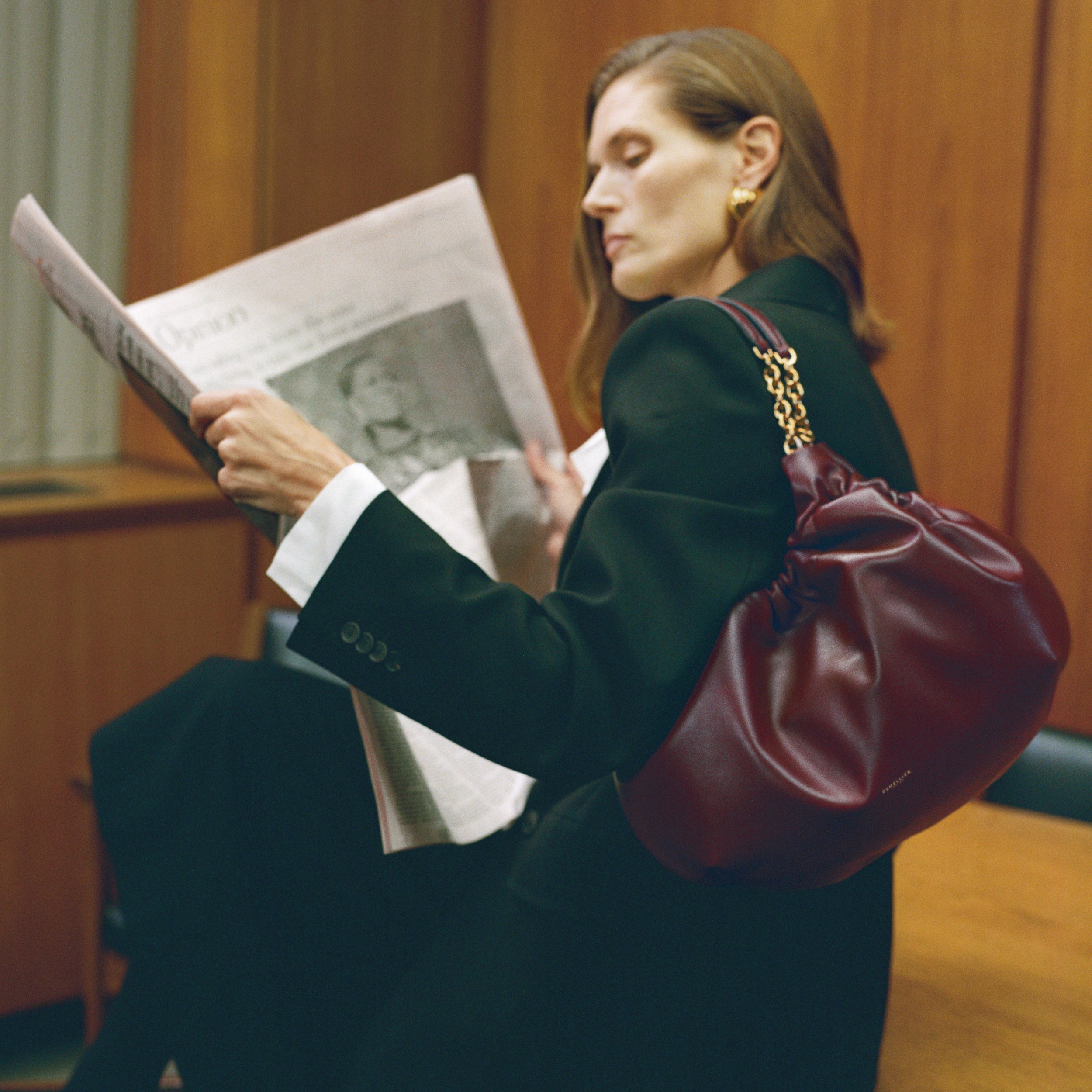 The Midi Miami - burgundy smooth