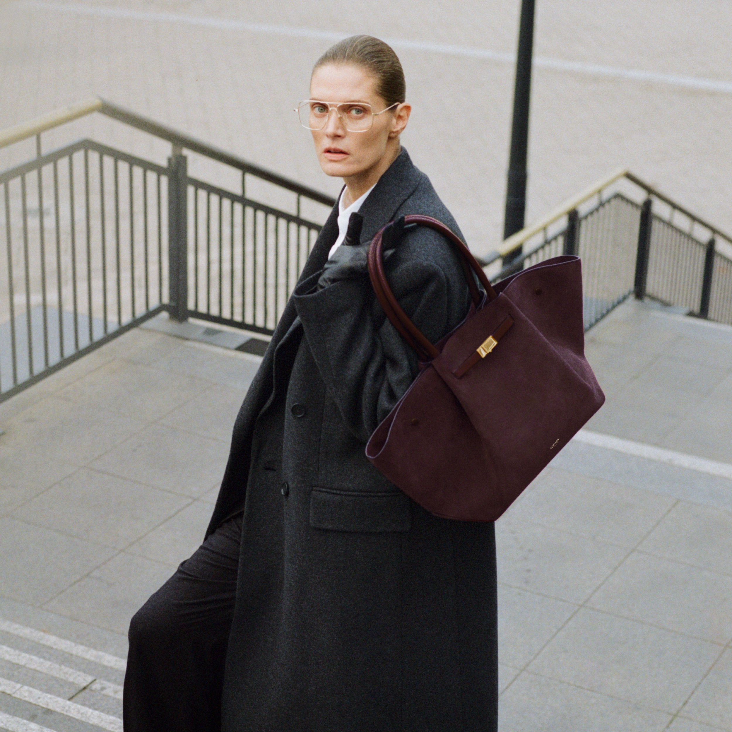 The New York - burgundy suede & burgundy smooth