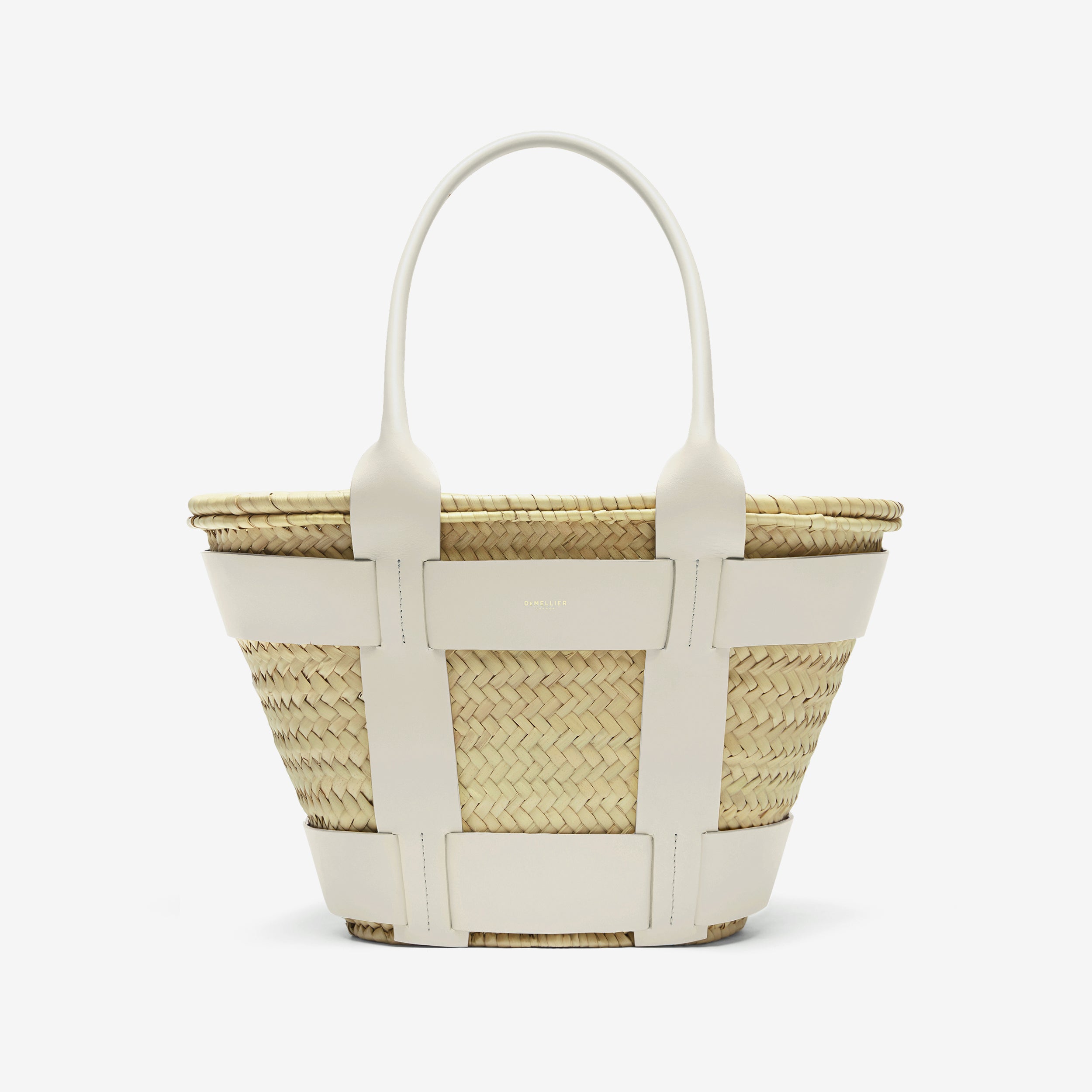 The Santorini - natural basket off-white smooth