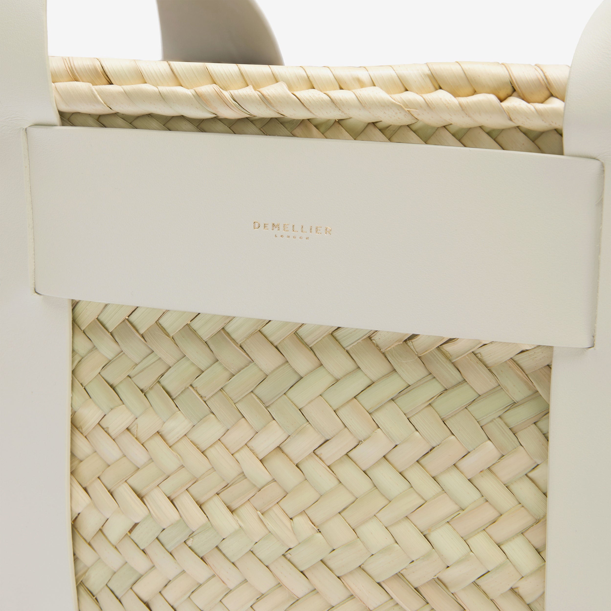The Santorini - natural basket off-white smooth