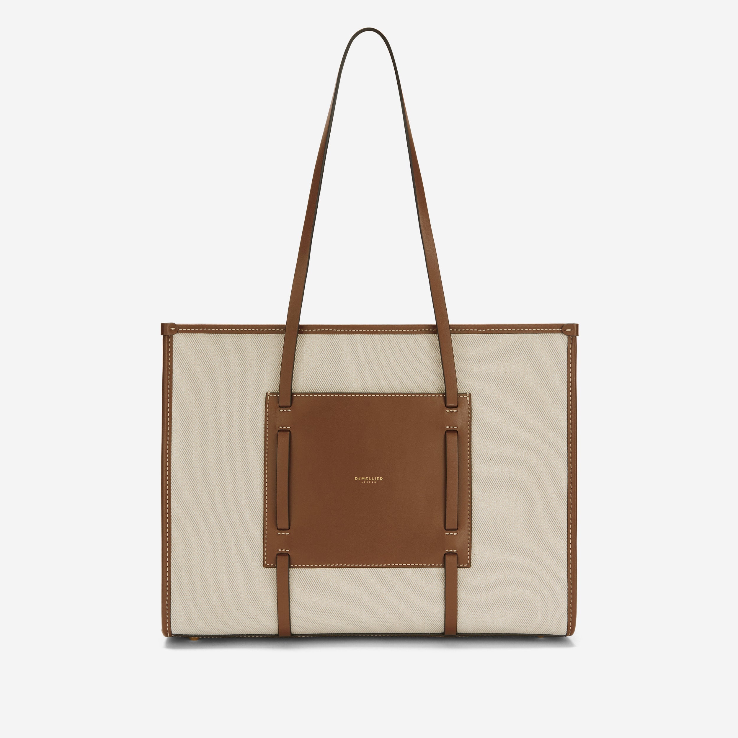 The Capri - salt & pepper canvas tan smooth