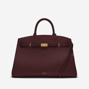The Hudson - burgundy small grain