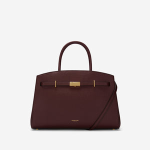The Midi Hudson - burgundy small grain