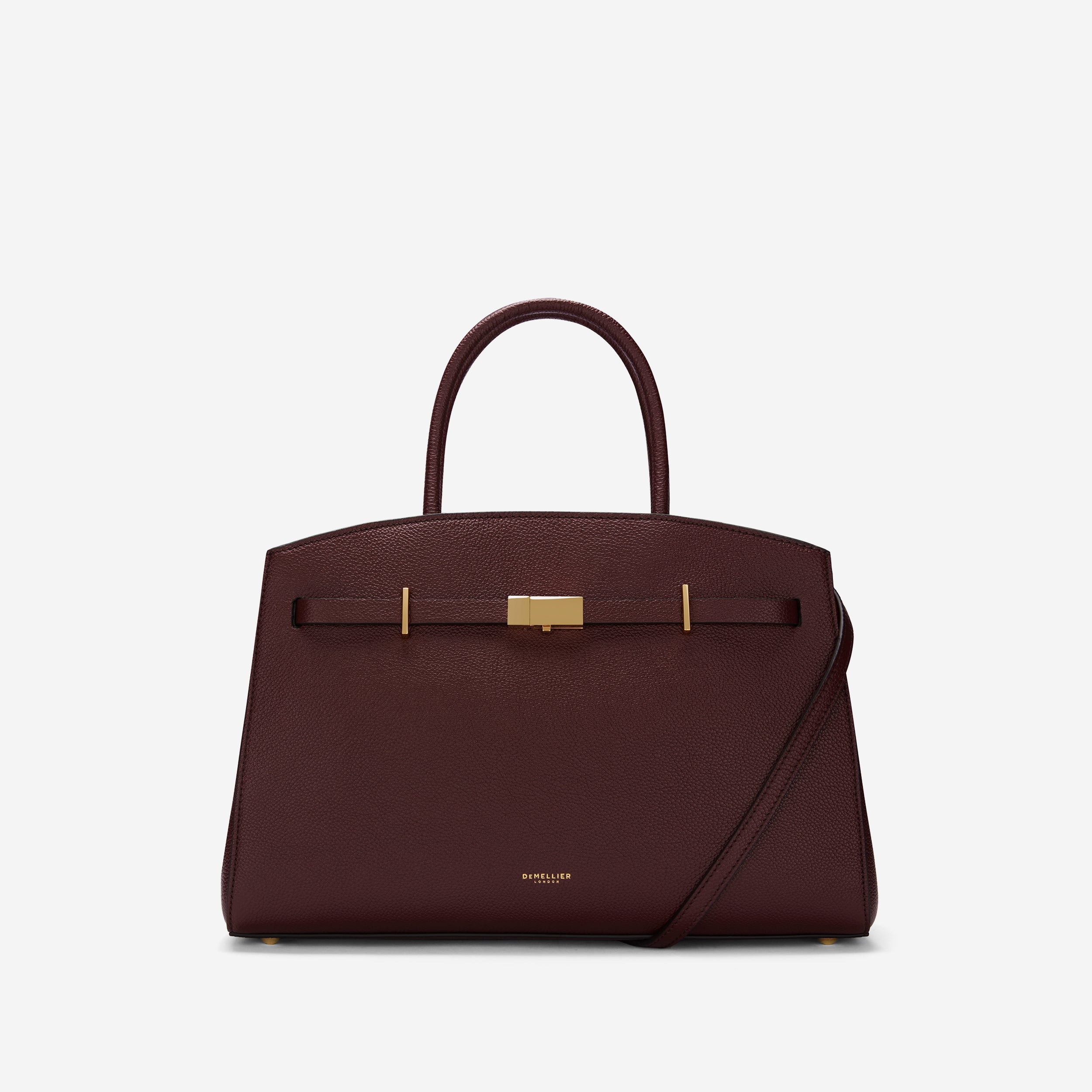 The Midi Hudson - burgundy small grain