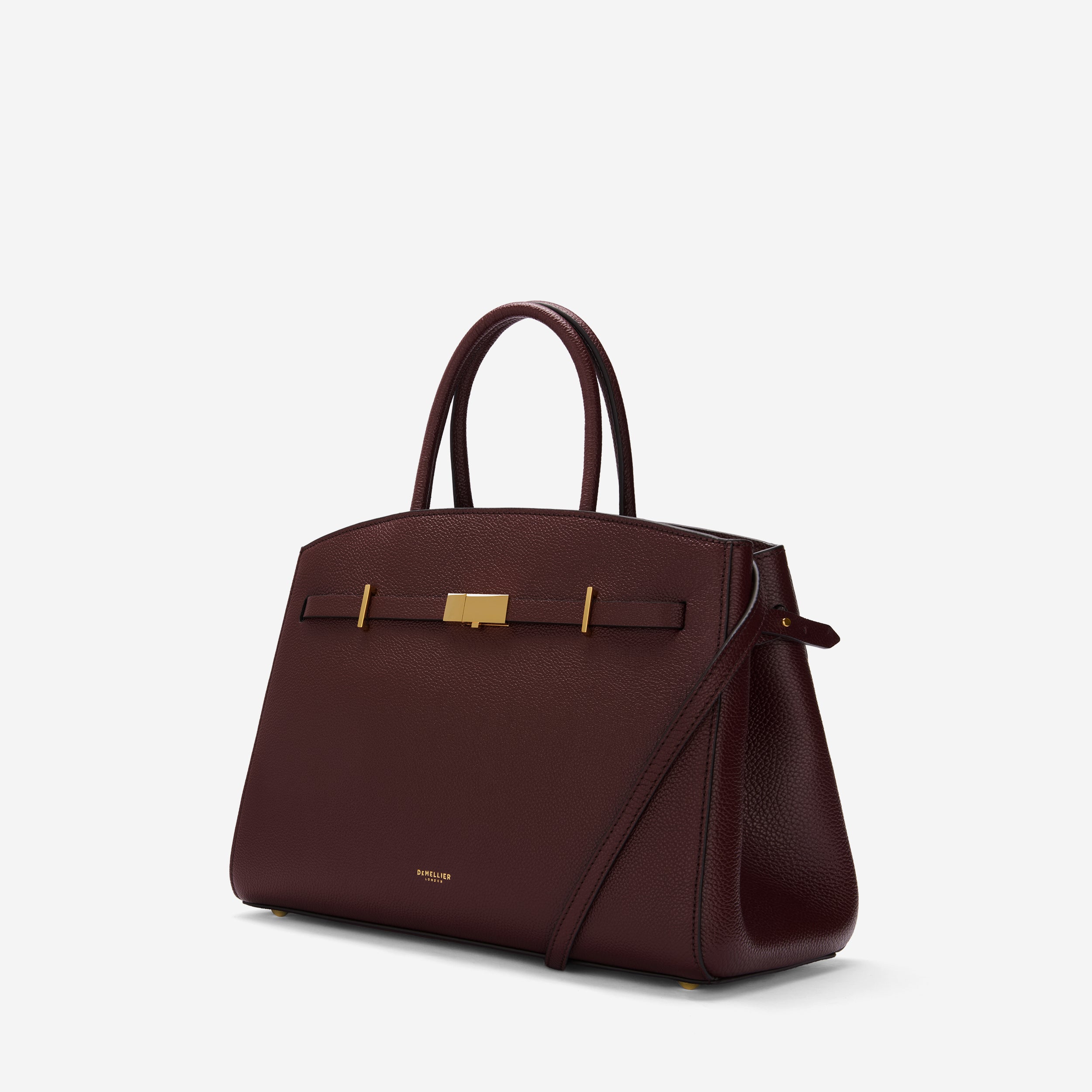 The Midi Hudson - burgundy small grain