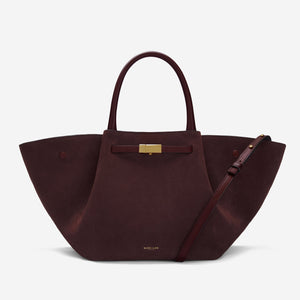The Midi New York - burgundy suede & burgundy smooth
