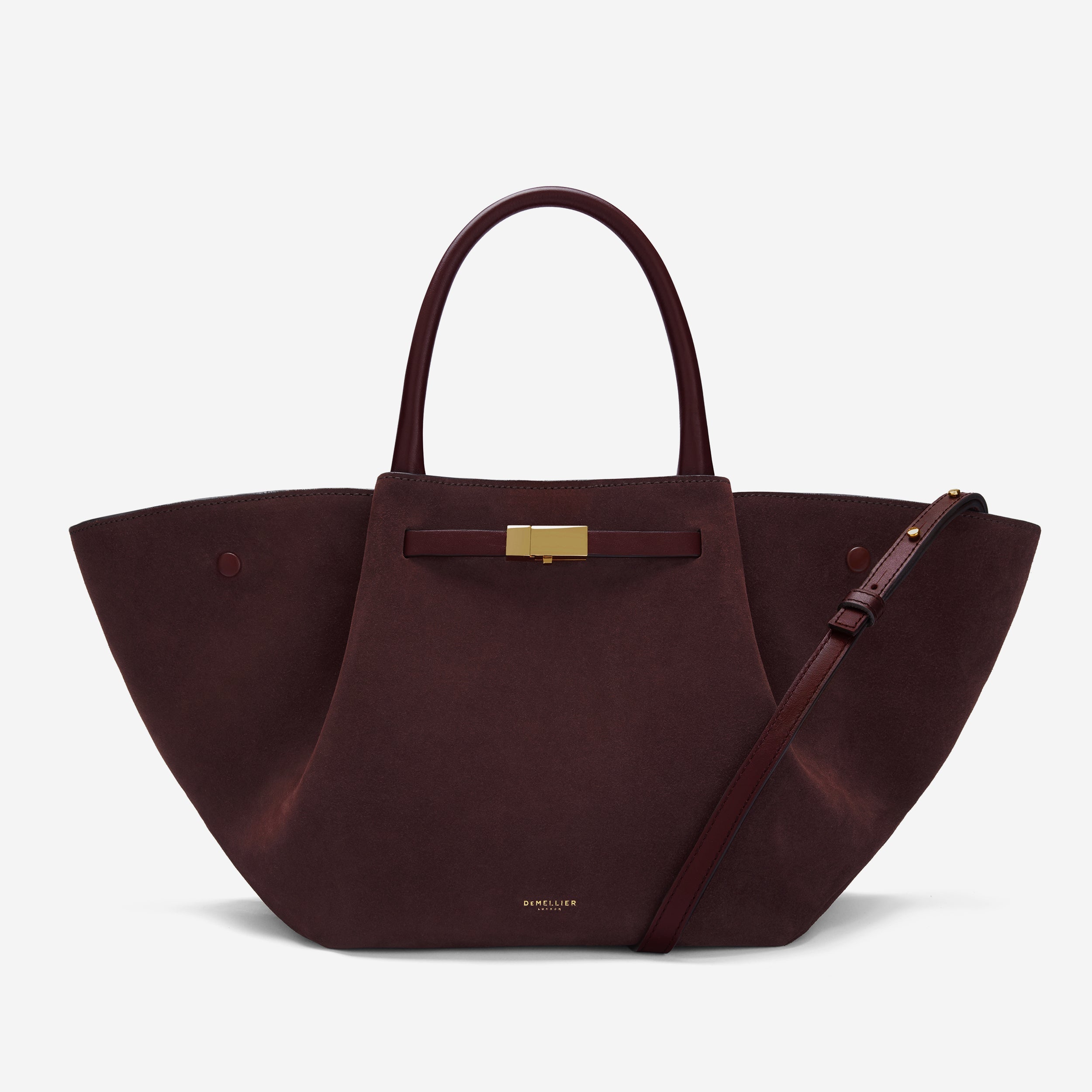 The Midi New York - burgundy suede & burgundy smooth