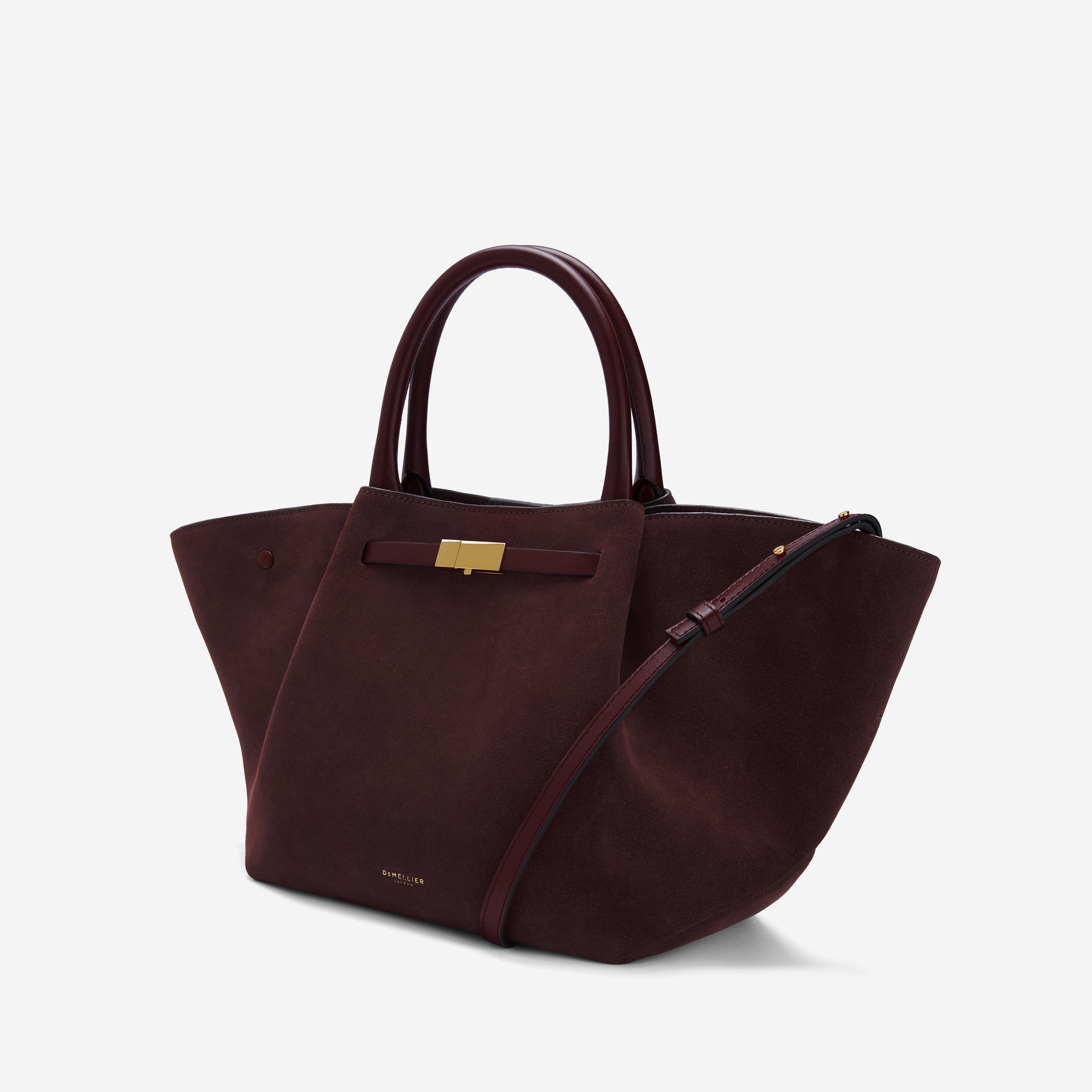 The Midi New York - burgundy suede & burgundy smooth
