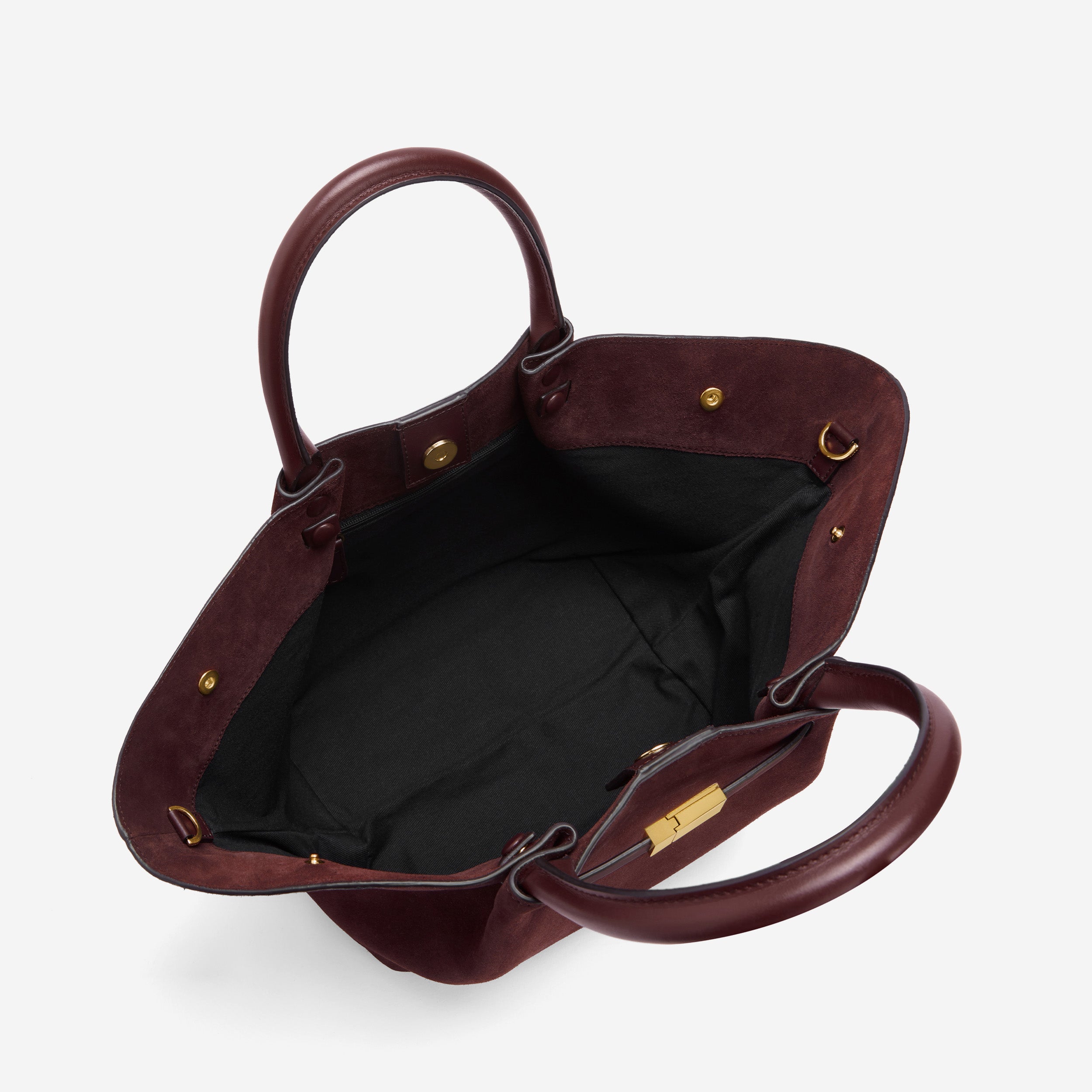 The Midi New York - burgundy suede & burgundy smooth