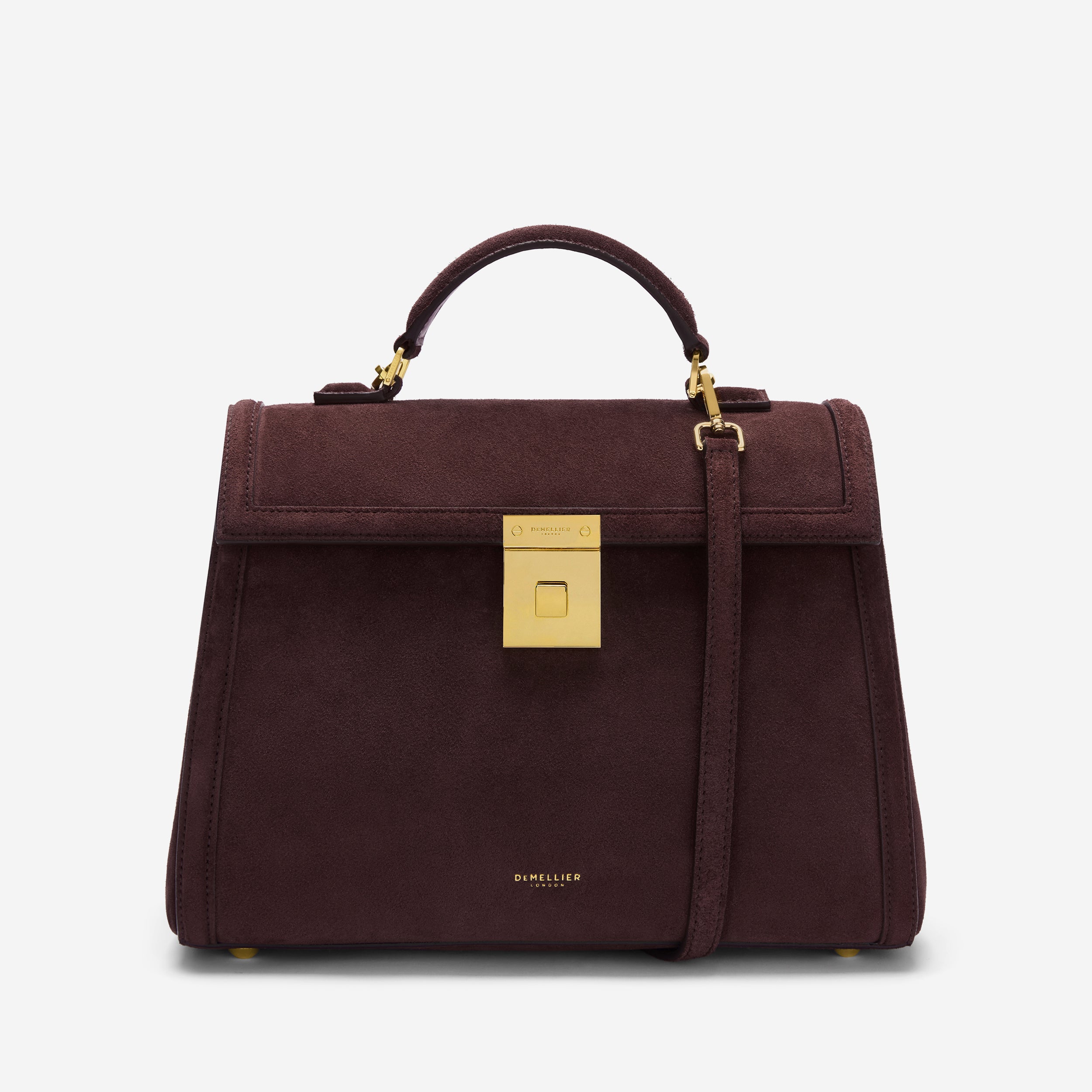 The Midi Paris - burgundy suede & burgundy smooth