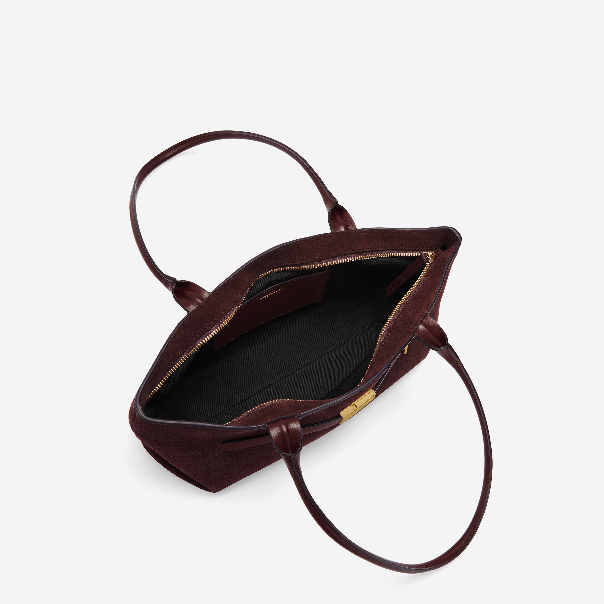 The New York Shoulder - burgundy suede & burgundy smooth