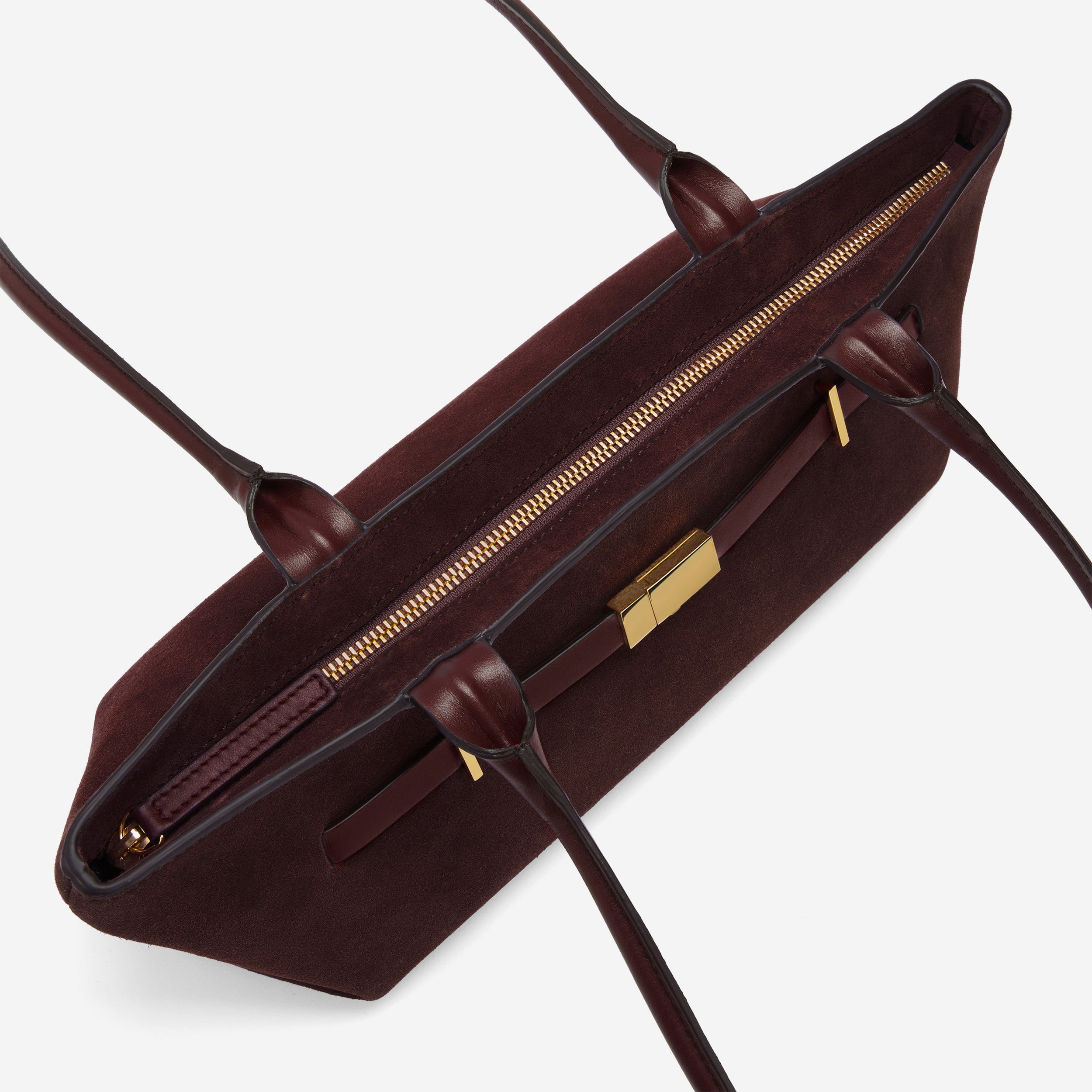 The New York Shoulder - burgundy suede & burgundy smooth
