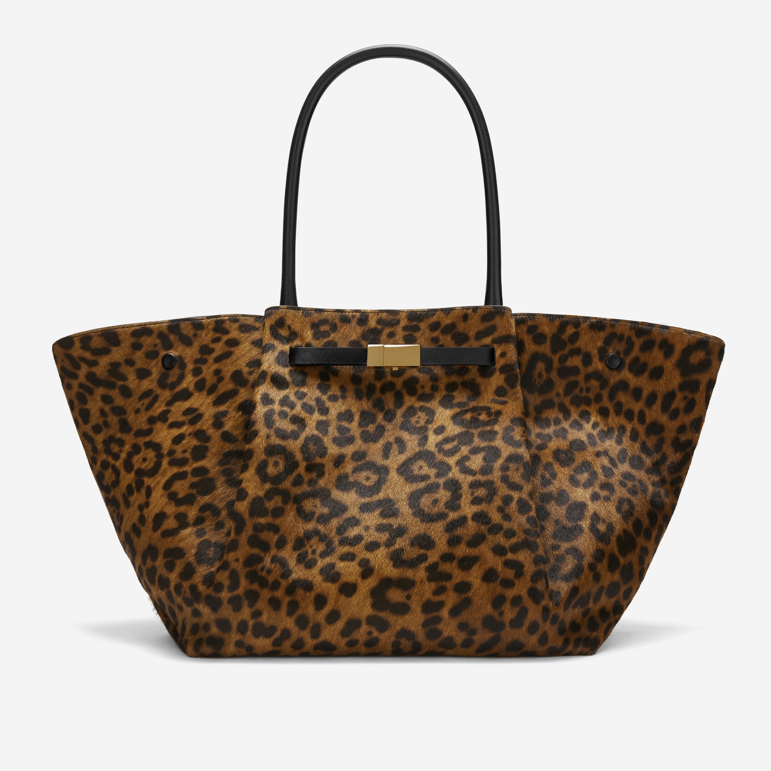 The New York - leopard-effect calf hair & black smooth