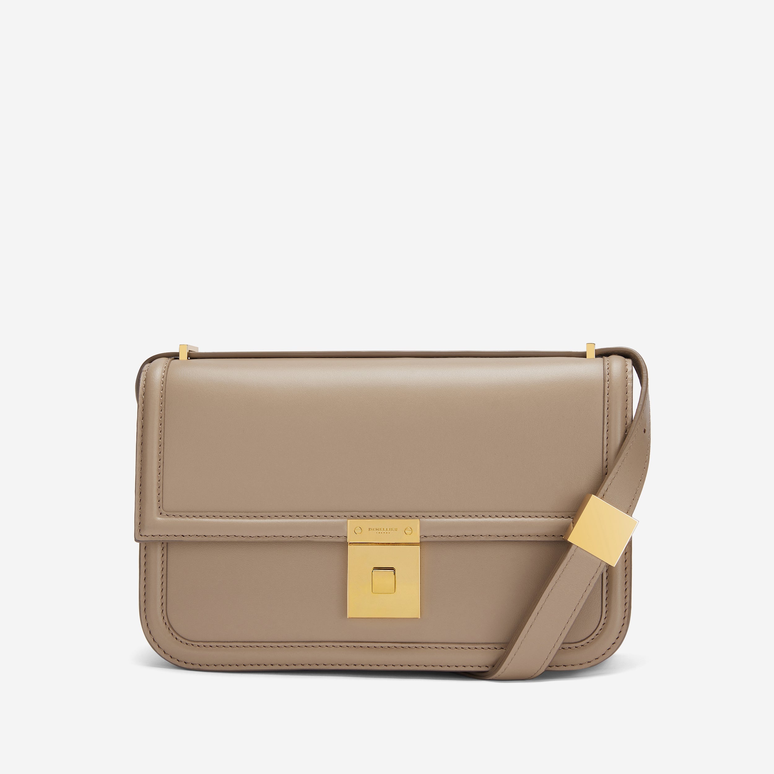 The Paris Crossbody - dark sand smooth