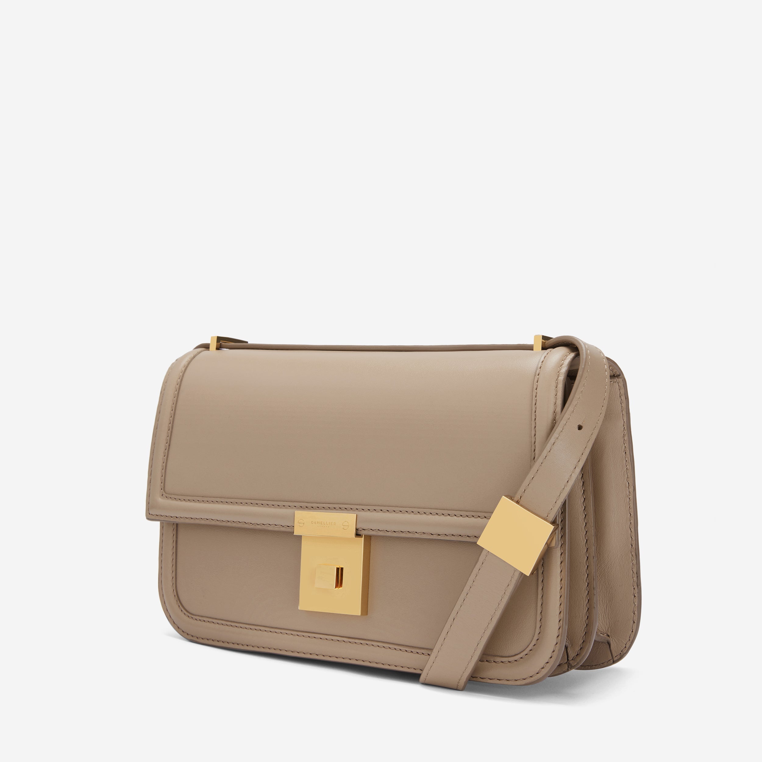 The Paris Crossbody - dark sand smooth
