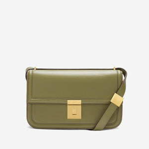 The Paris Crossbody - light olive smooth