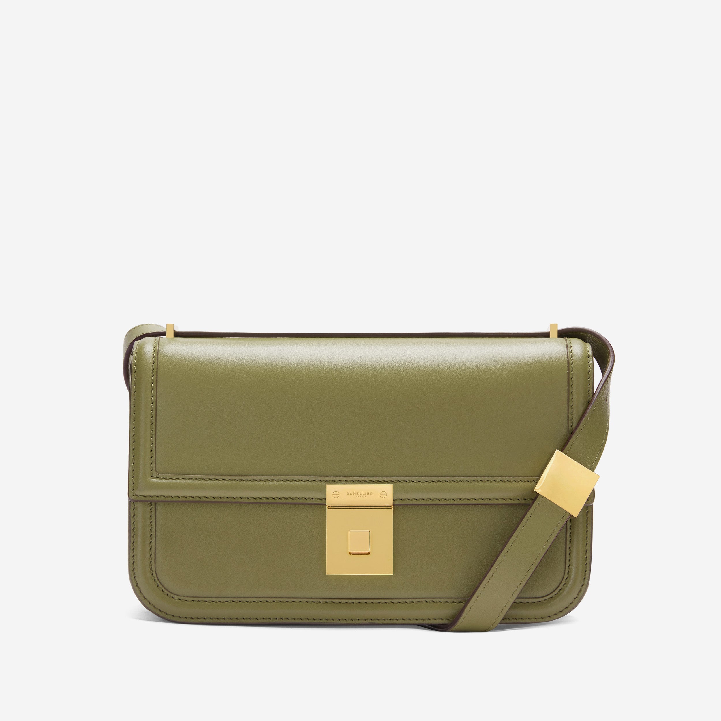 The Paris Crossbody - light olive smooth