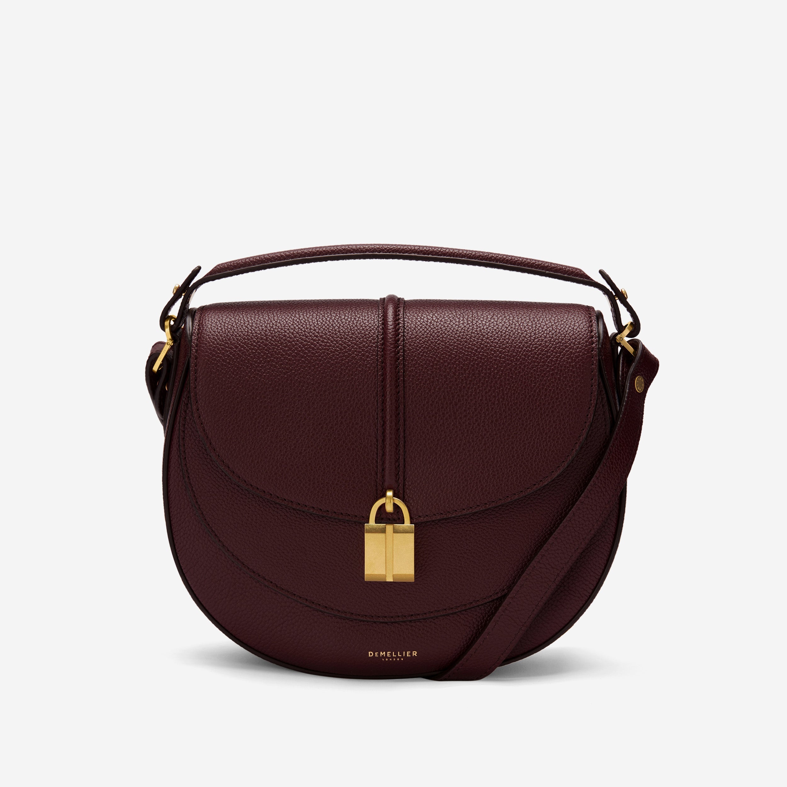 The Siena Saddle - burgundy small grain